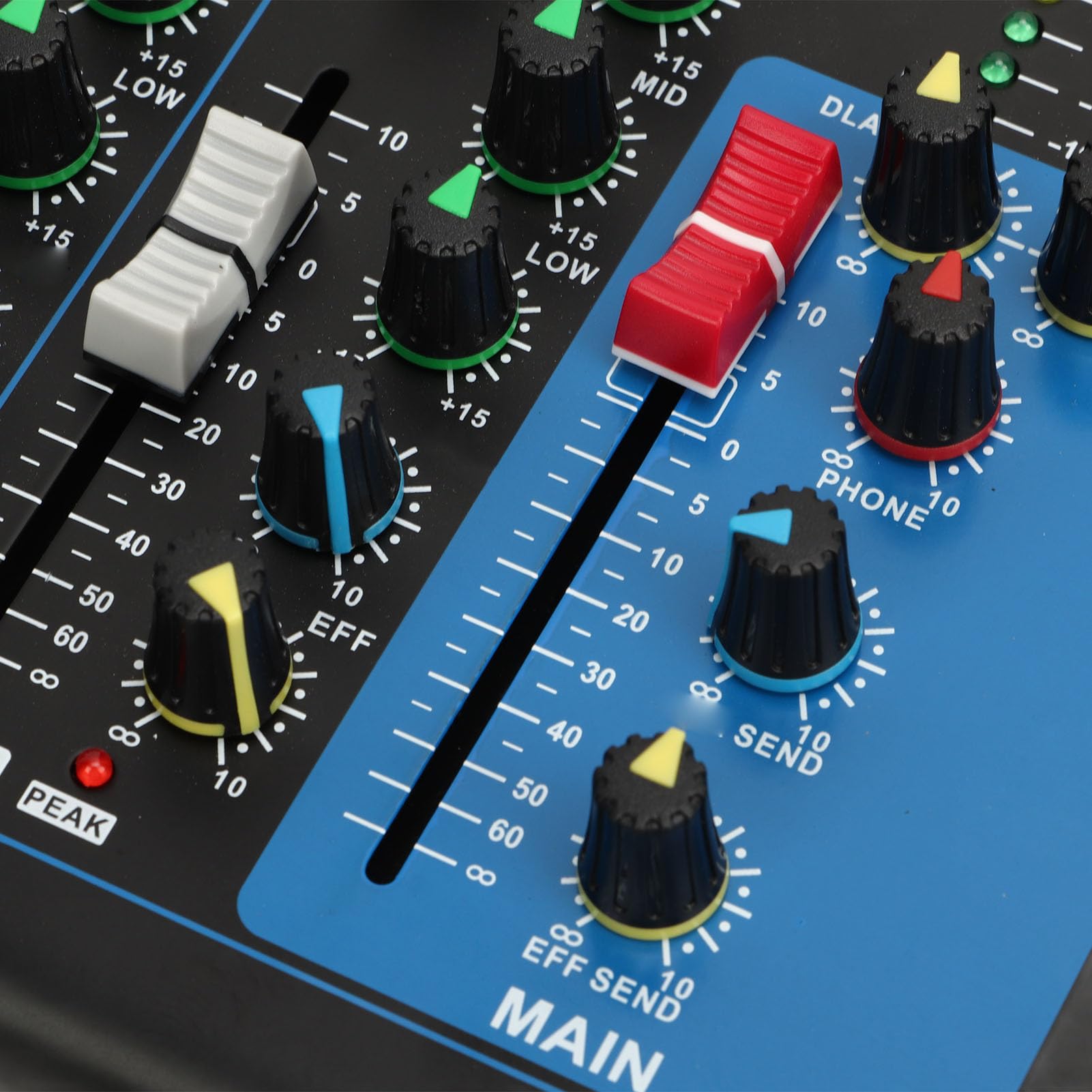 Mixer, Console per Tavola Armonica in Metallo con Regolazione Fine per Studio di Registrazione (Spina UE 220V)