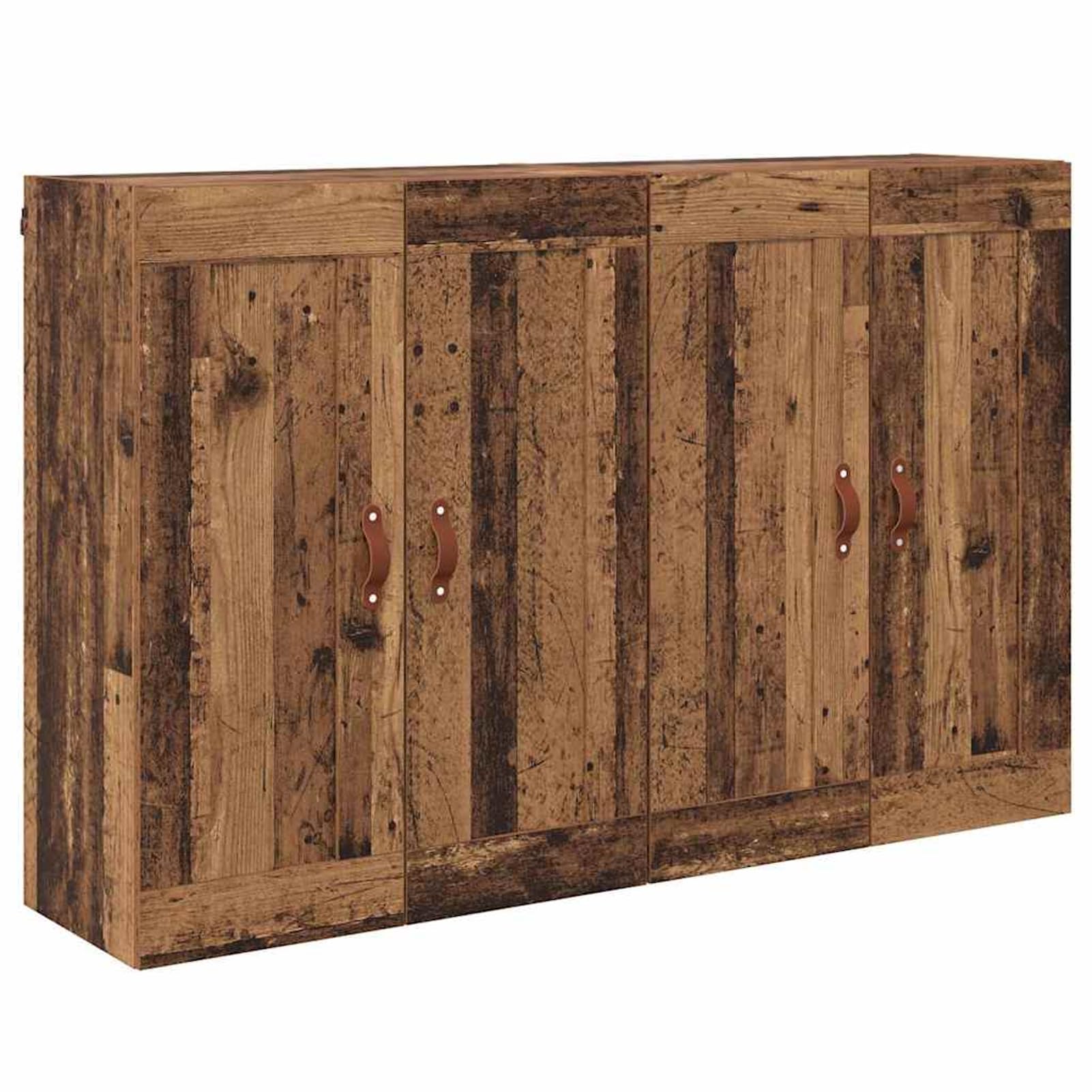 Homgoday Wandmontierte Schränke 2 pcs Altholz 69,5 x 34 x 90 cm Schrank Model3415556