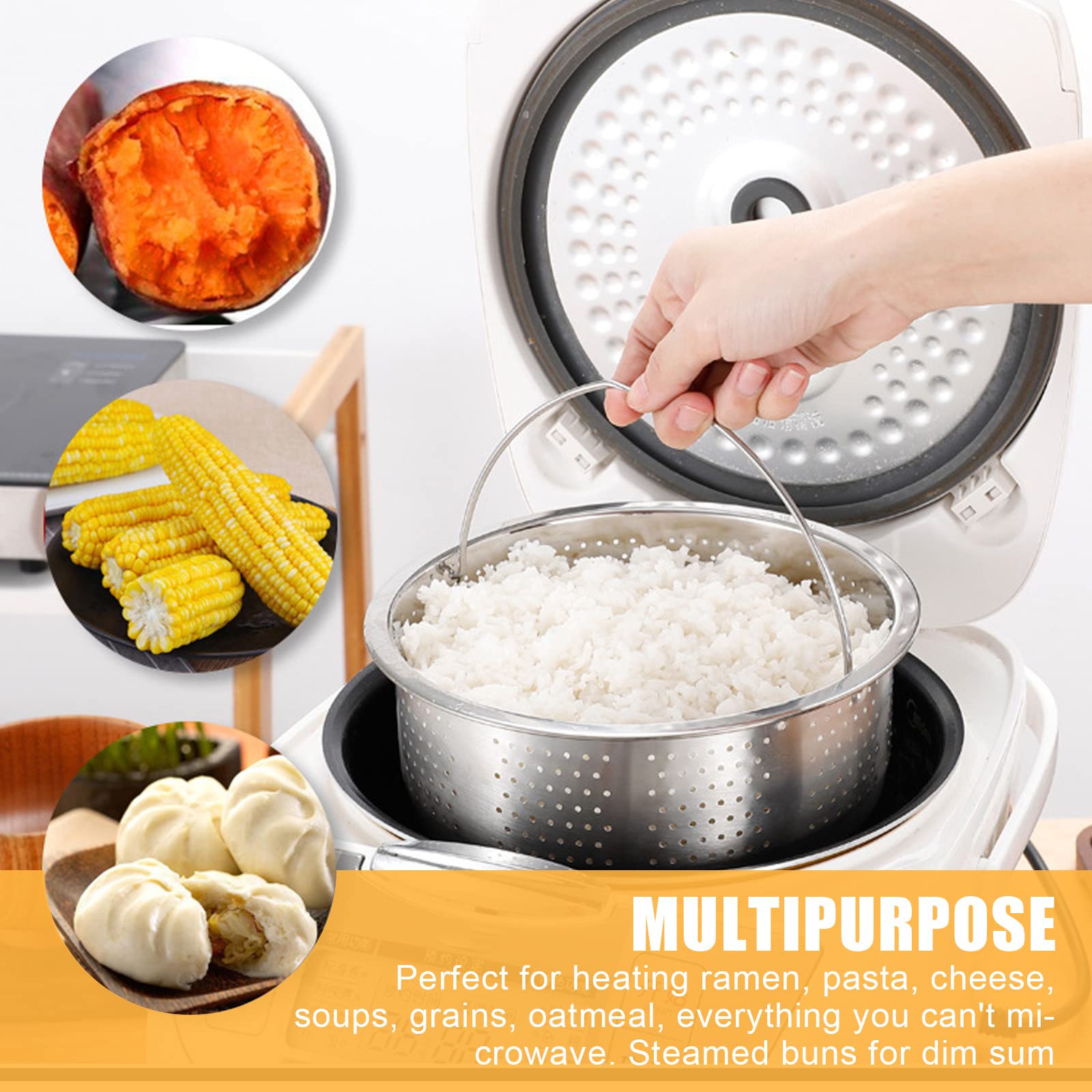 Cestello Cottura A Vapore In Acciaio Inox 304 - Per Pentole A Pressione, Vaporettiere E Cucina Sana - Foto 6