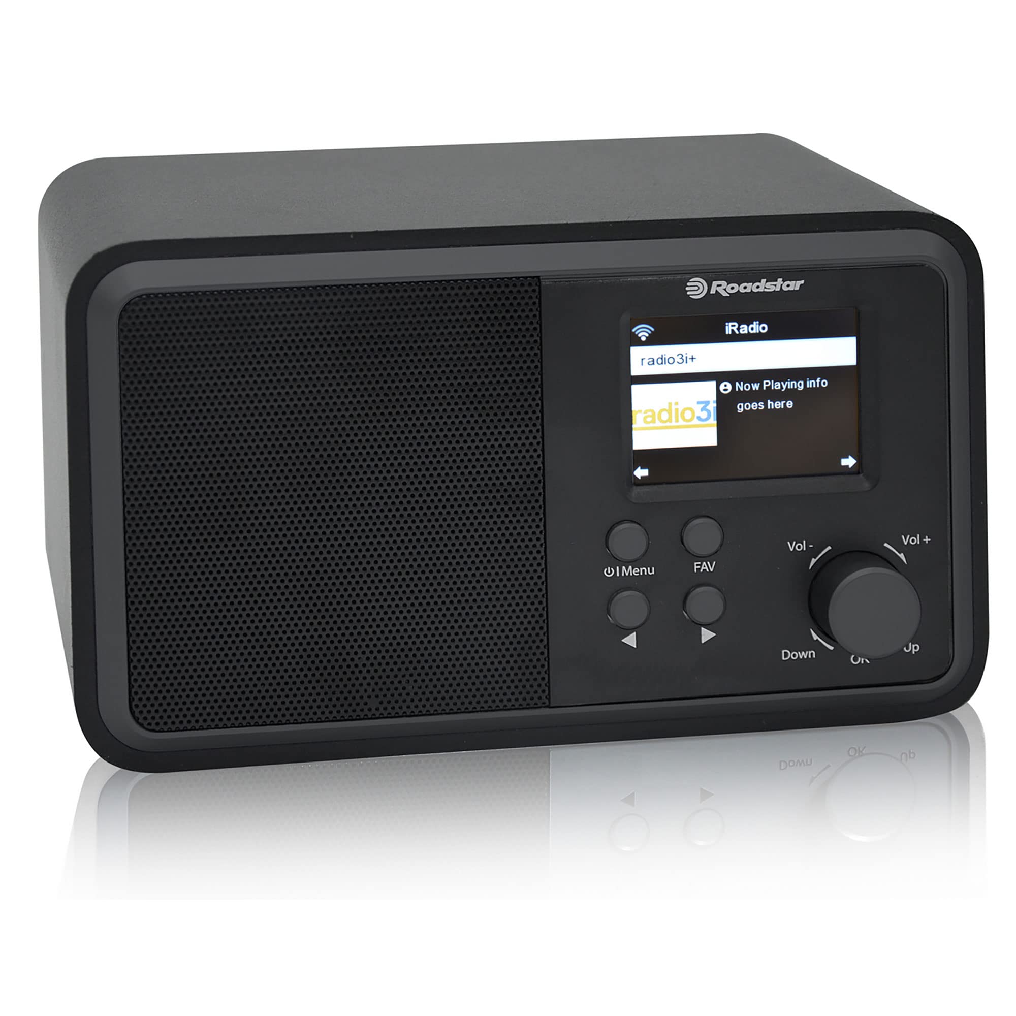 Roadstar IR-390D+BT/BK Radio Internet Wi-Fi y Digital Dab/Dab+/ FM, Bluetooth, Cargador USB, Mando a Distancia, Conexión Auriculares, Despertador con Alarma Dual, Negro