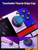 Vista 6 de JSAUX Skin Stickers Set for Steam Deck, Vinyl Skin Decal Sticker, Anti-Slip Grip Sticker, Touchpad Stickers, Thumb Grip Caps, Protective Full Wrap