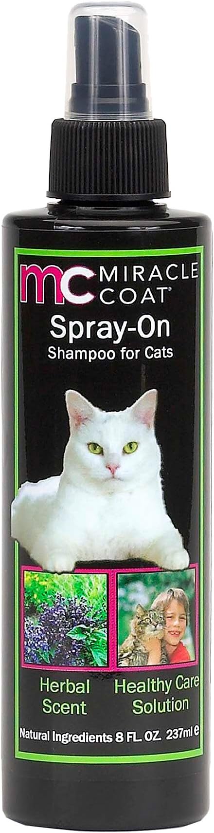 Miracle Coat Spray-On Shampoo for Cats 8 oz.
