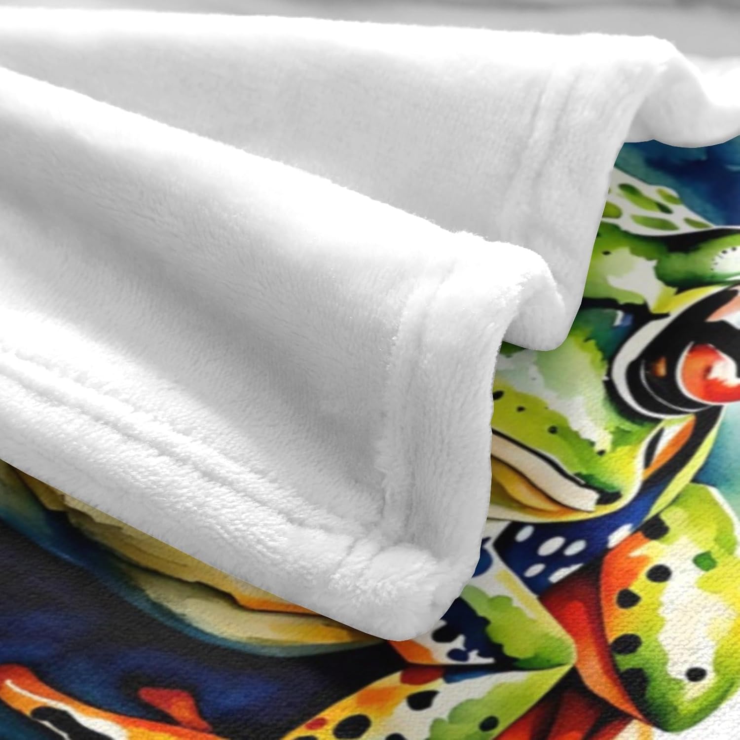 Custom Frog Blankets and Throws, Customized Blanket with Name for Boys Girls, Soft and Comfortable, 40" x 50"