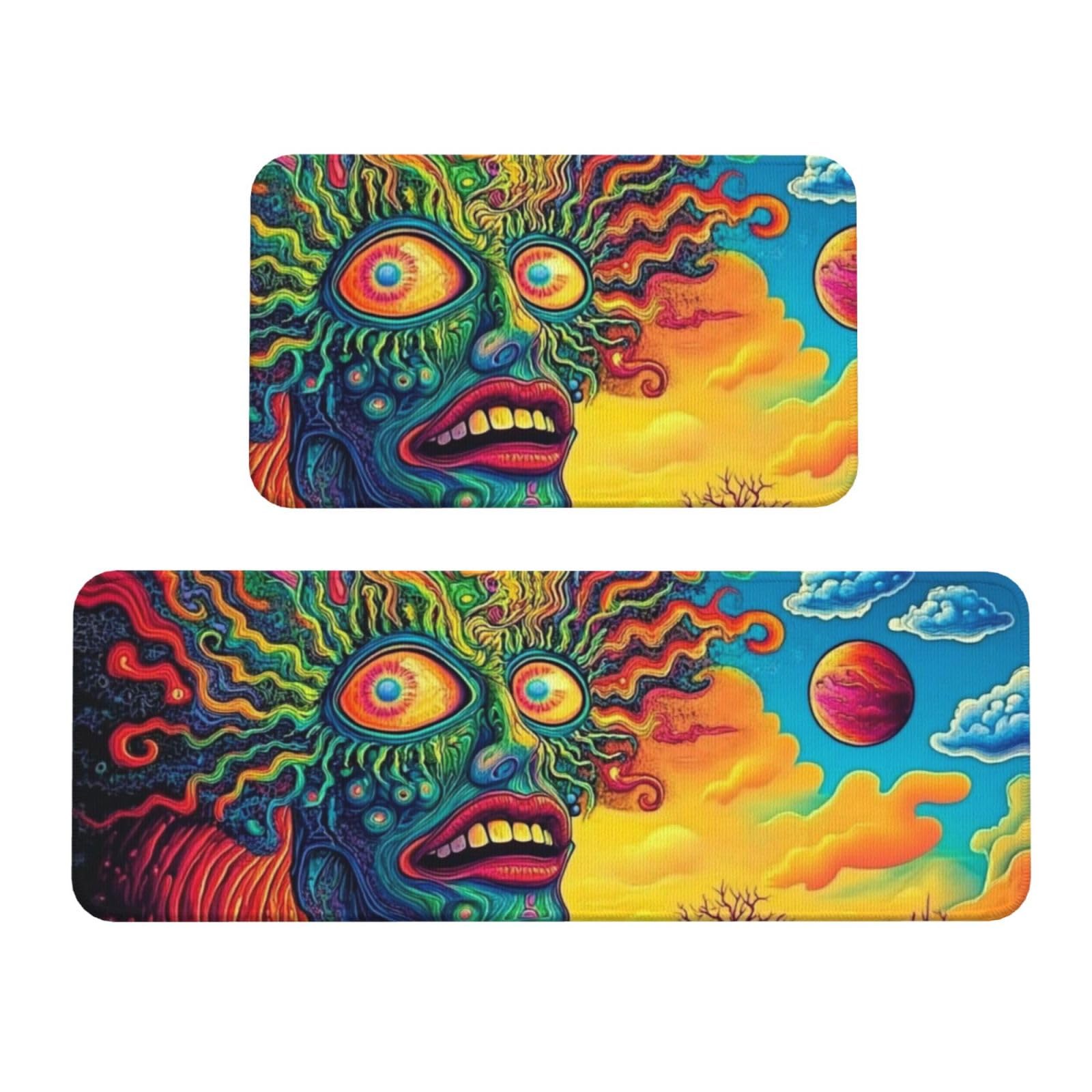 Alfombras de cocina acolchadas y coloridas para dar luz solar y confort a tu hogar