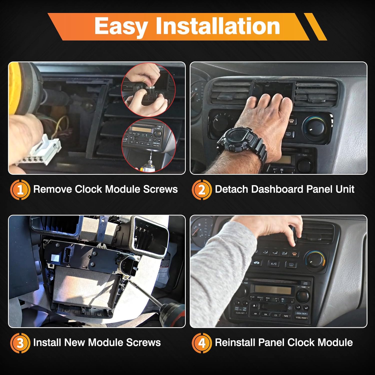599-268 Heater Climate Control Module A/C Control Panel Compatible with 1998-2000 Honda Accord, 1998-2004 Honda Odyssey, Replaces 599-268, 79600-S84-A01ZA