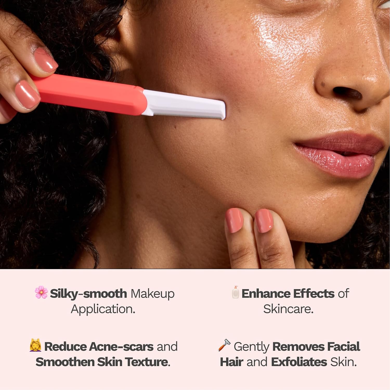 Jill Pro Dermaplane Refill Blades – 8 Advanced Replacement Blades for Jill Wand, Removes Peach Fuzz & Dull Skin with Petite & Wide Blades for Pro-Level Exfoliation, 4 Full Shaves