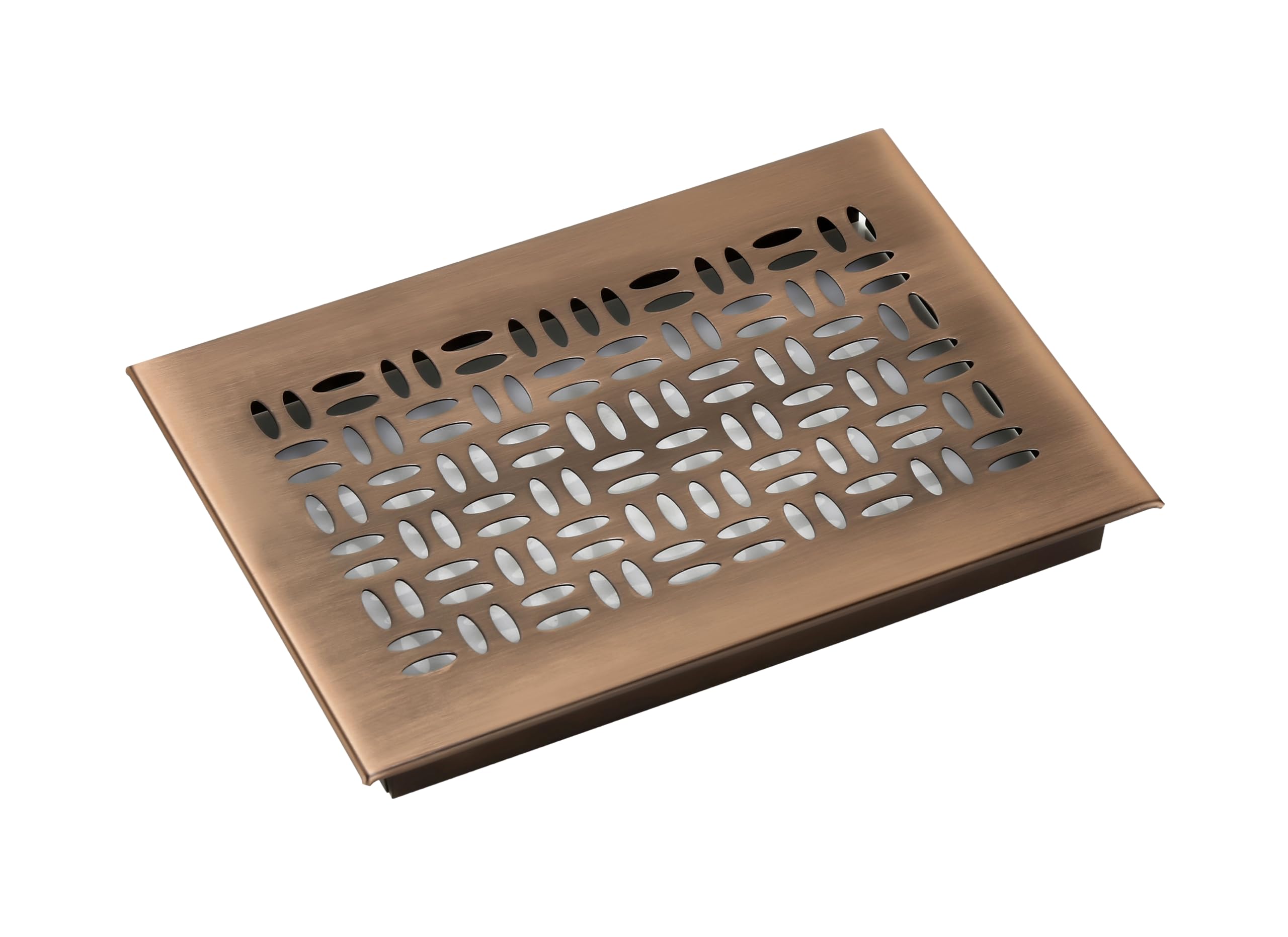 Nixnine Stainless Steel Ventilation Jali & Kitchen Jali Ventilator Grill (Rose Gold Antique, 100mm X 206mm x 2mm) (4x8 Inch) Pack of 1