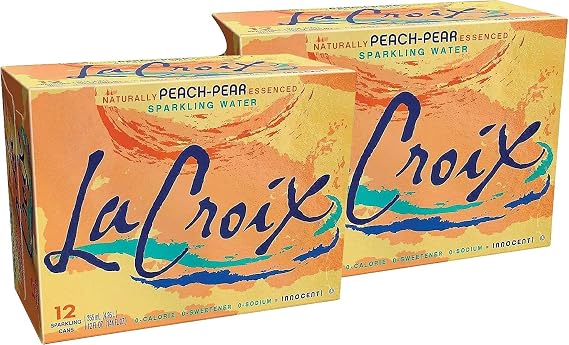 LA CROIX Peach Pear Sparkling Water 12 Pack, 12 FZ