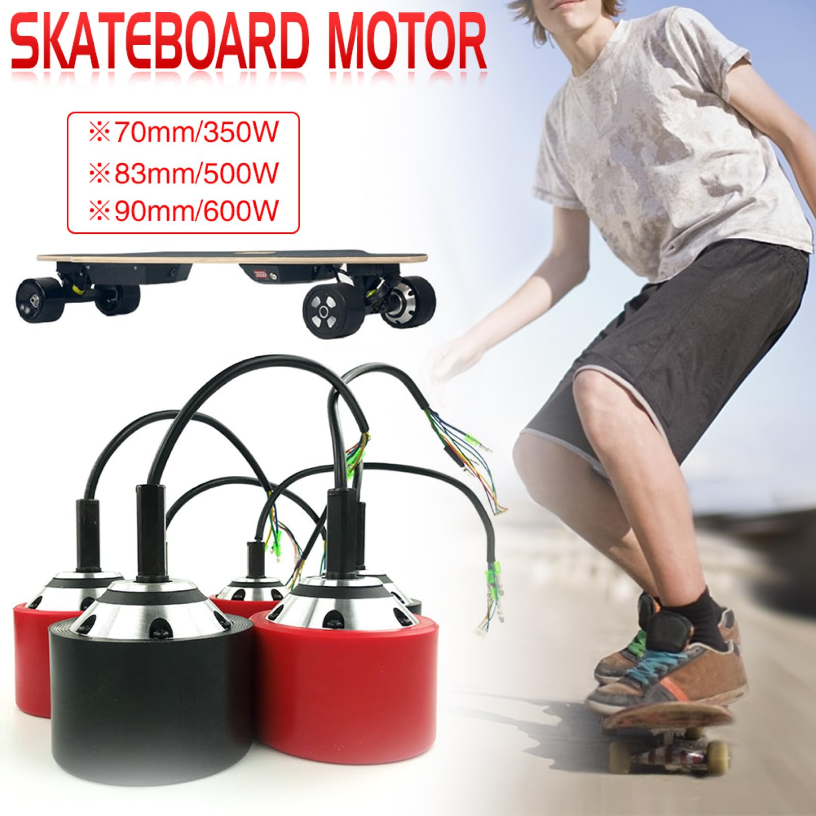 Kit de skateboard électrique - alimenté, conversion motorisée Skate Drive