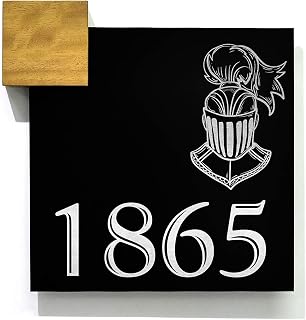 Modern Wall Hanging Sign - Black Aluminum (ACP), Silver Fiber Laser Engraving - Musketeer Decoration - Knight Helmet Decor - Knight Fan