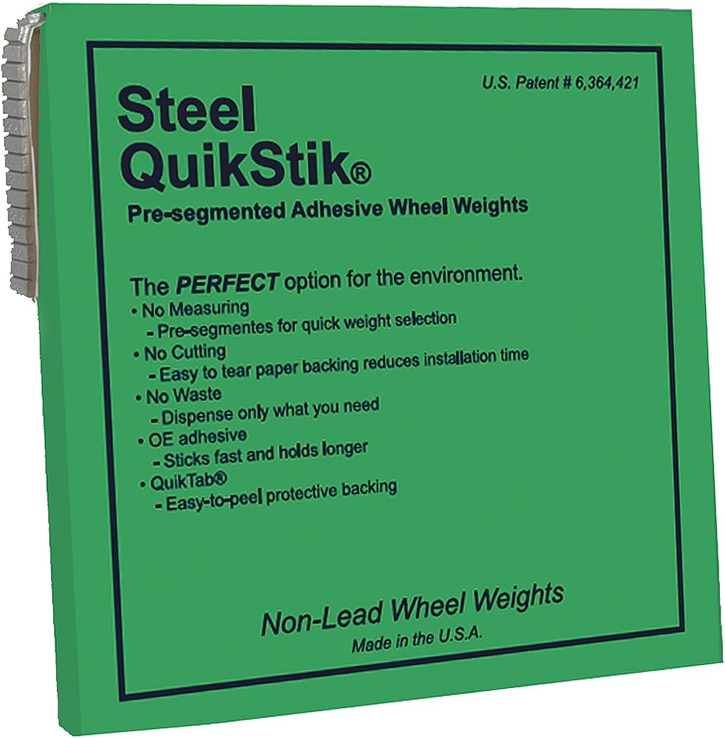 Adhsv Wheel Weight, 1280 Piece, 0.25 Oz.