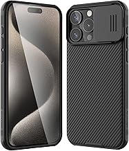 Nillkin Case for Apple iPhone 15 Pro Max (6.7" Inch) CamShield Pro Camera Slider Double Layered Protection TPU + PC Black Color