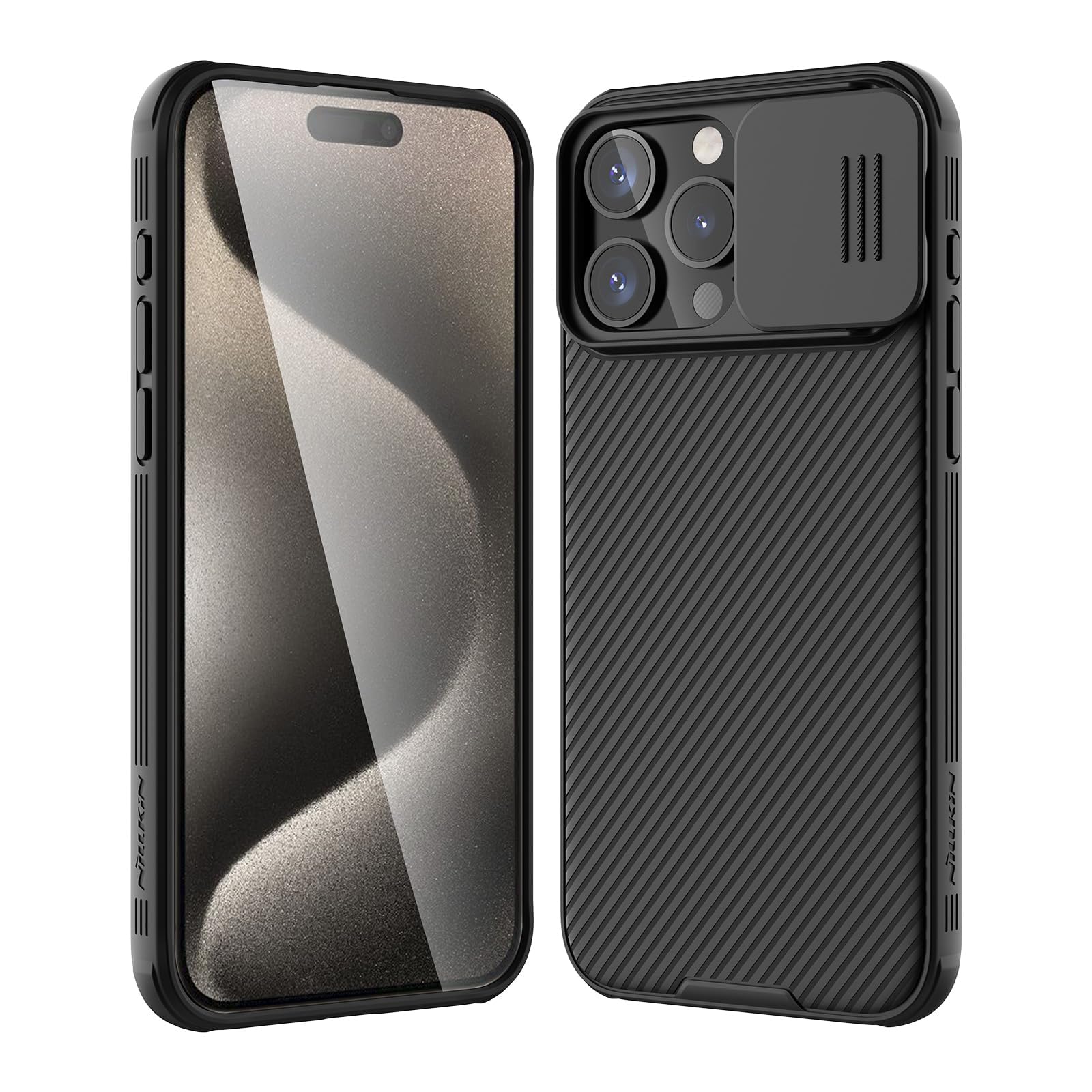 Nillkin Case for Apple iPhone 15 Pro Max (6.7" Inch) CamShield Pro Camera Slider Double Layered Protection TPU + PC Black Color (B0CF8Q8P68) Amazon Price History, Amazon Price Tracker