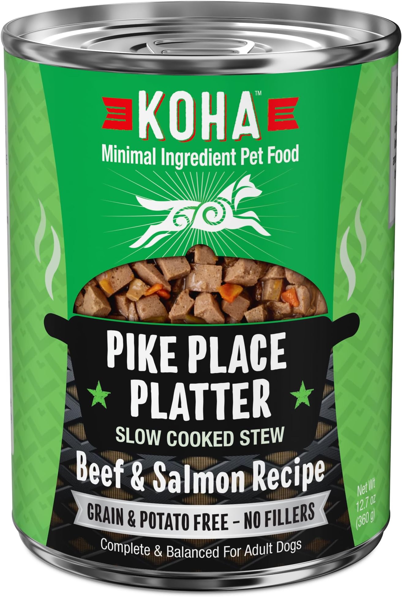 KOHA Lone Star Brisket Stew for Dogs with Beef, High