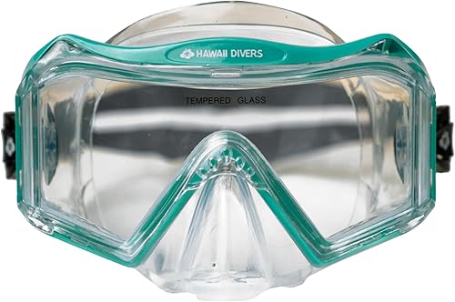 Snorkel Mask Adult - Snorkel Mask Anti Fog Tri View, Swim Goggles Tempered Glass Lenses, Diving Mask Quick-Release Buckle, Swimming Goggles for Adult