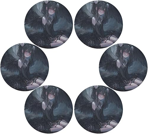 Miniatura 3 de Gothic Lolita Anime Circle placemats Washable placemats for Kitchen Table 15x15 in individuales para comedor