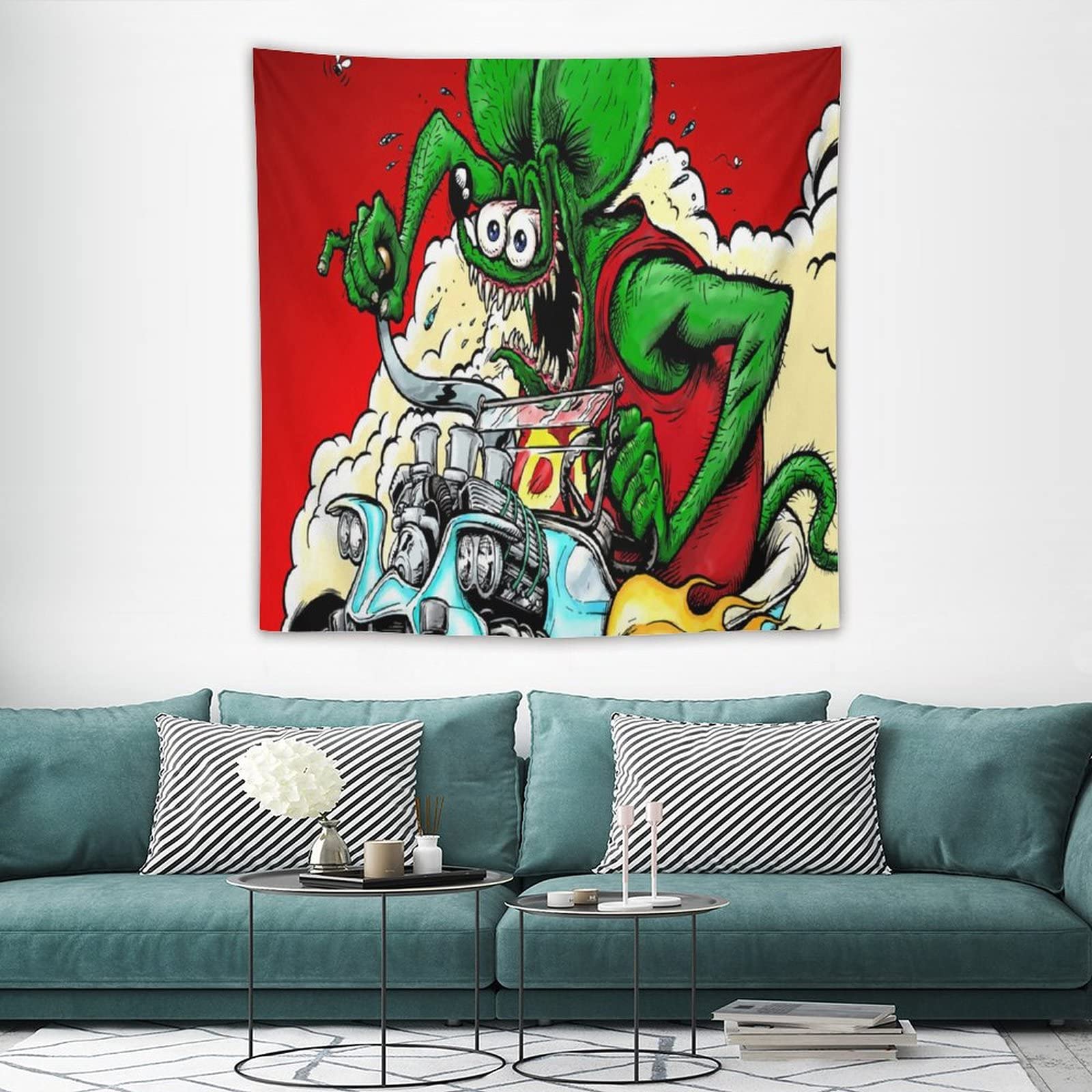 Amazon.co.jp: ラットフィンク 人気 アニメ タペストリー ファッション