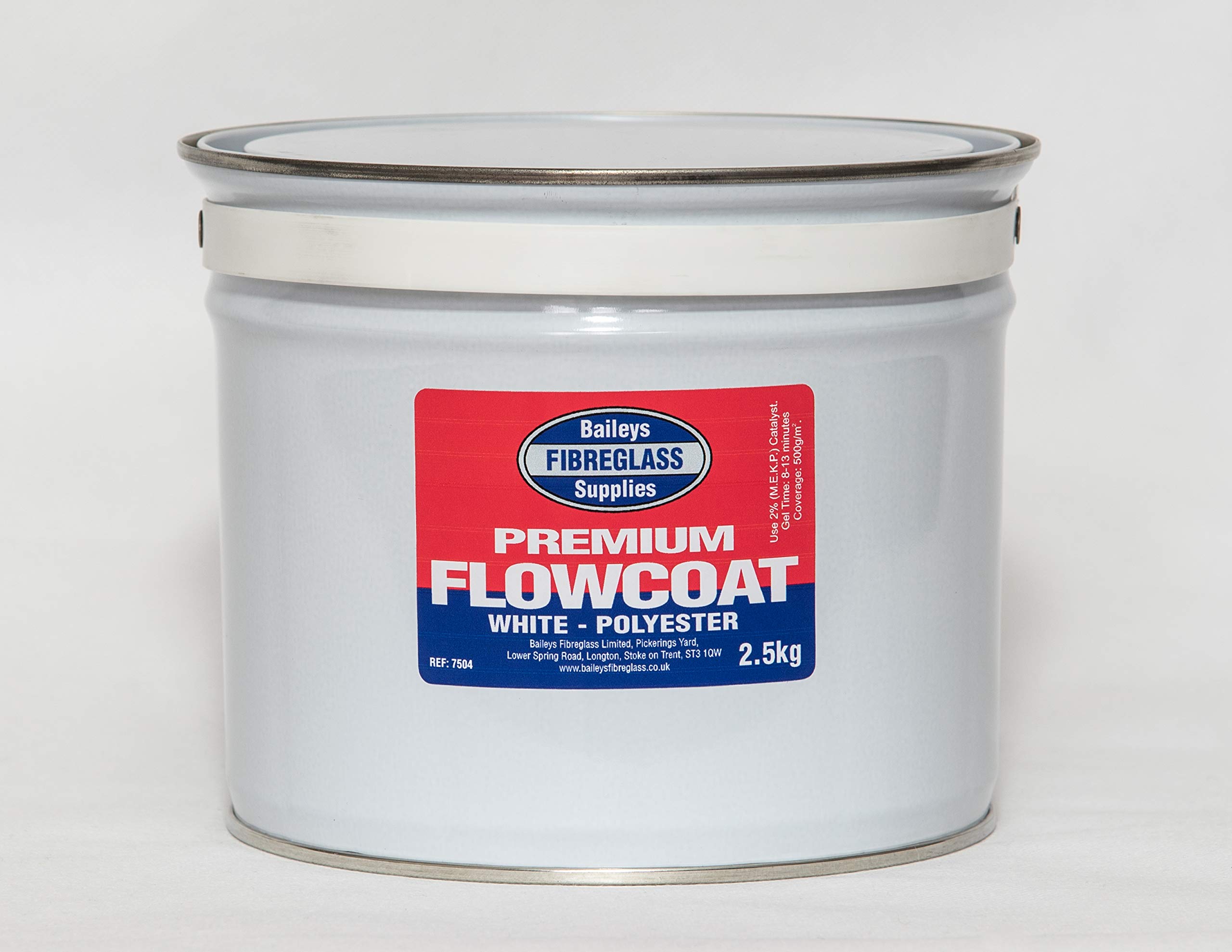 Flowcoat/Topcoat Polyester Brilliant White 2.5Kg