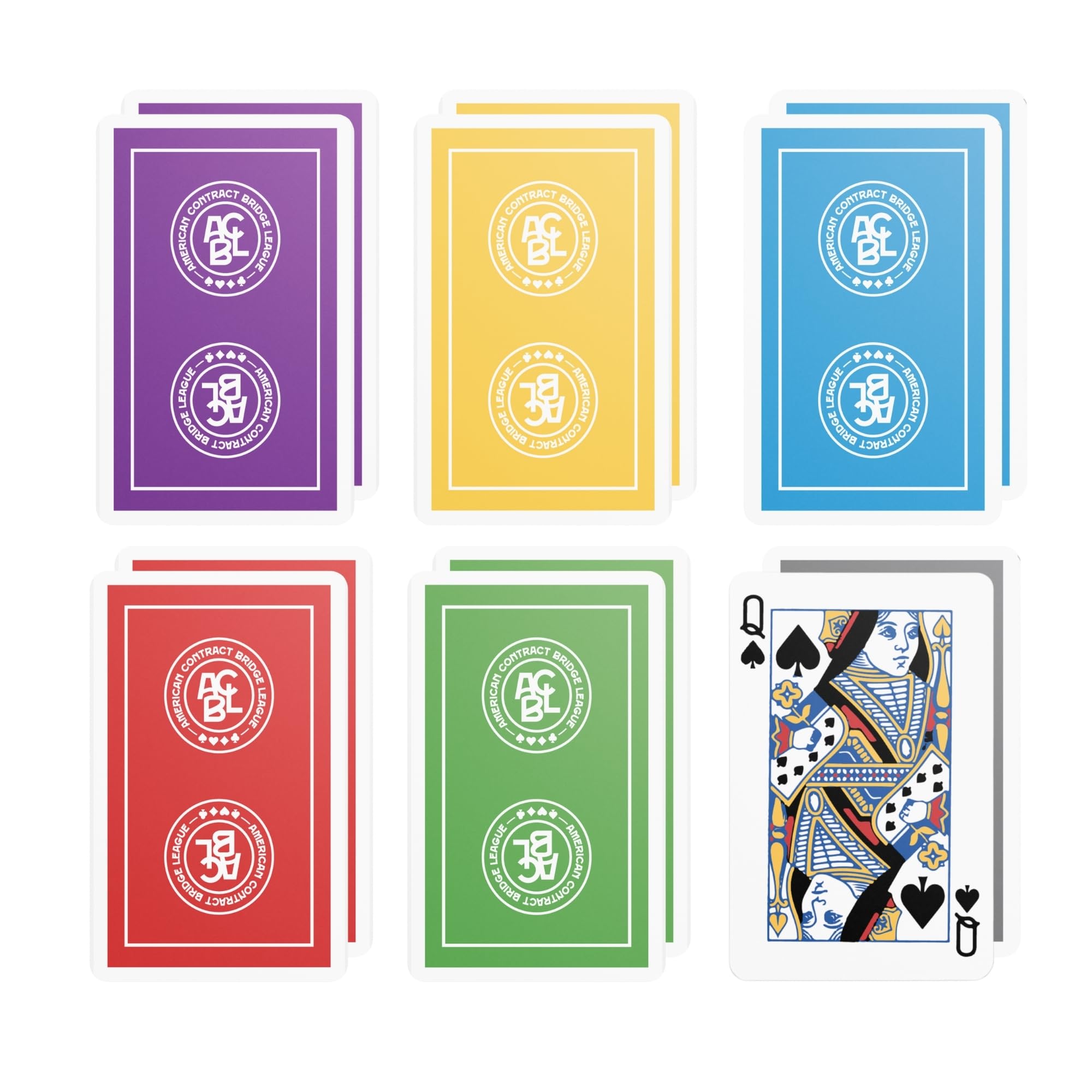 Baron Barclay The Official American Contract Bridge League (ACBL) Playing Cards - 1 Dozen Decks - Bridge Sized - Plastic Coated