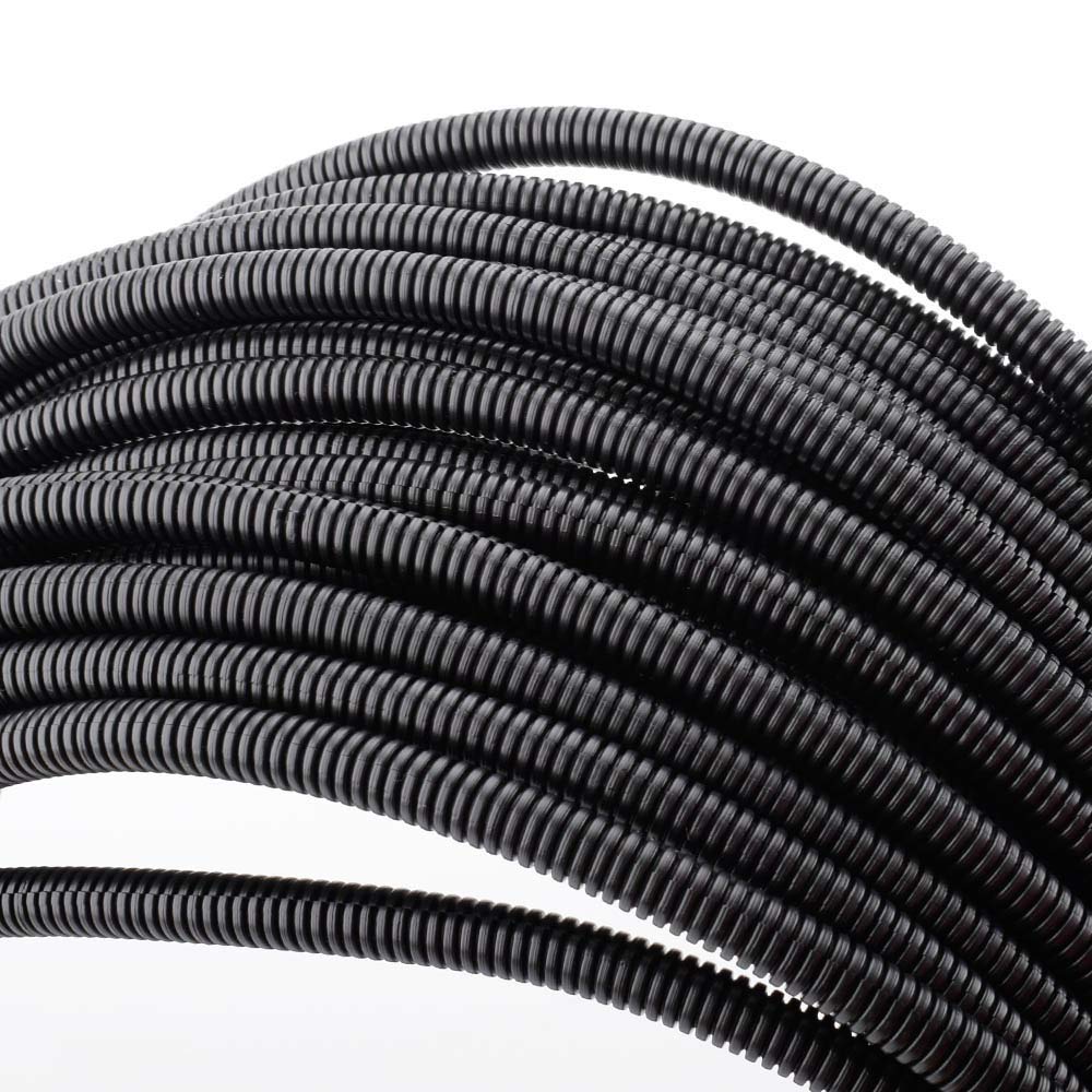 LOZOYO 100 FT 1/4ââ‚¬ Wire Loom Split Tubing Auto Wire Conduit Flexible Cover