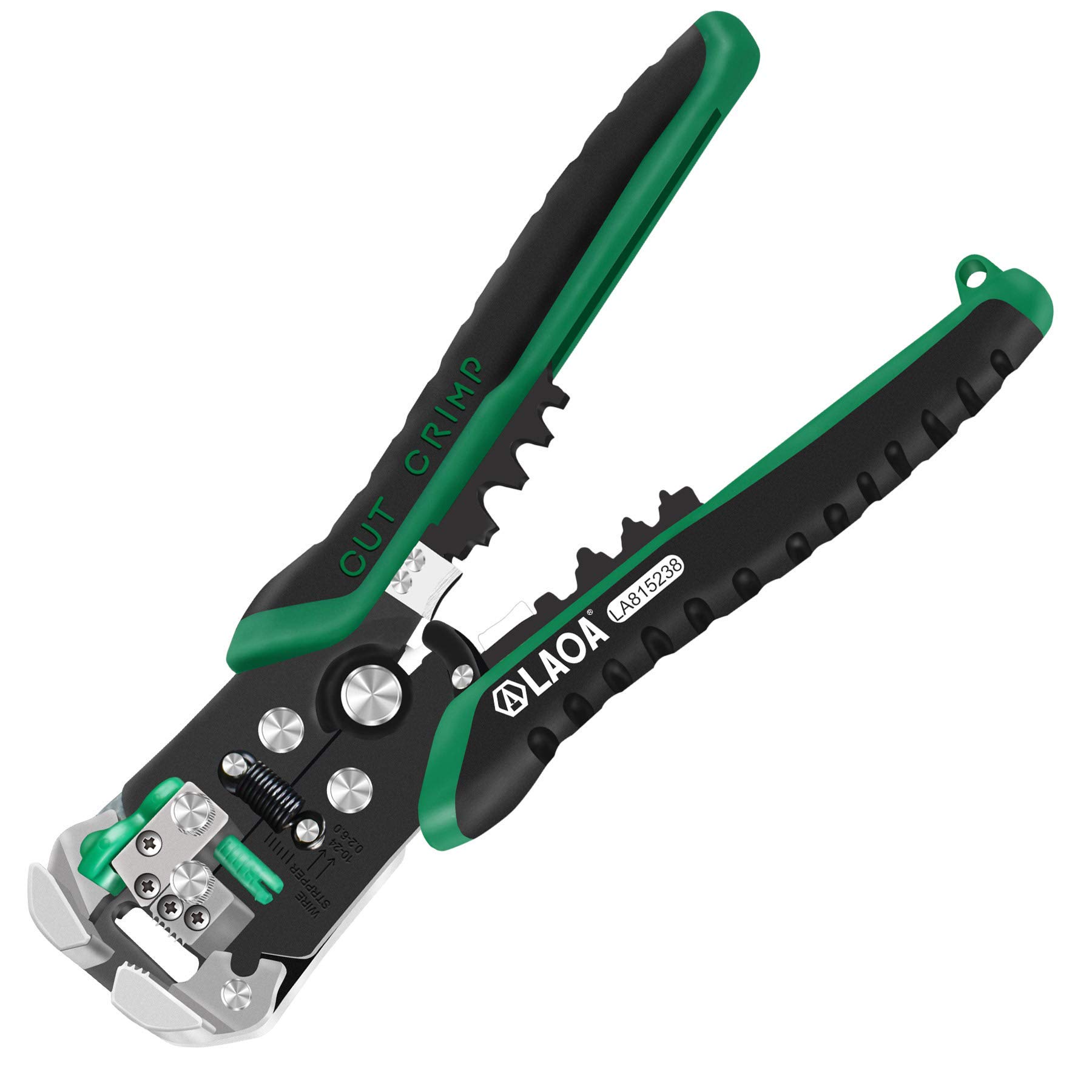 LAOA Ściągacz do izolacji frez AWG 8-26 zaciskarka wielofunkcyjne narzędzie do ściągania automatyczne szczypce tnące 3 w 1 narzędzie ręczne samoregulujące szczypce do ściągania izolacji