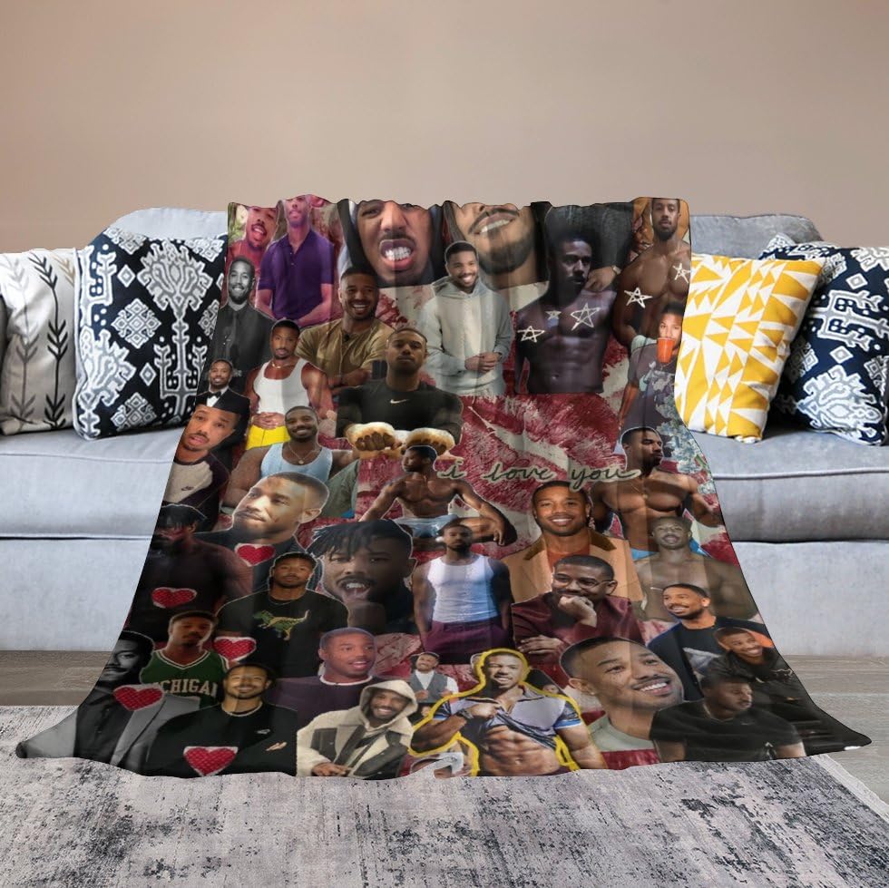 Amazon.com: BCNVMPP Super Soft Flannel Michael b Jordan Blanket
