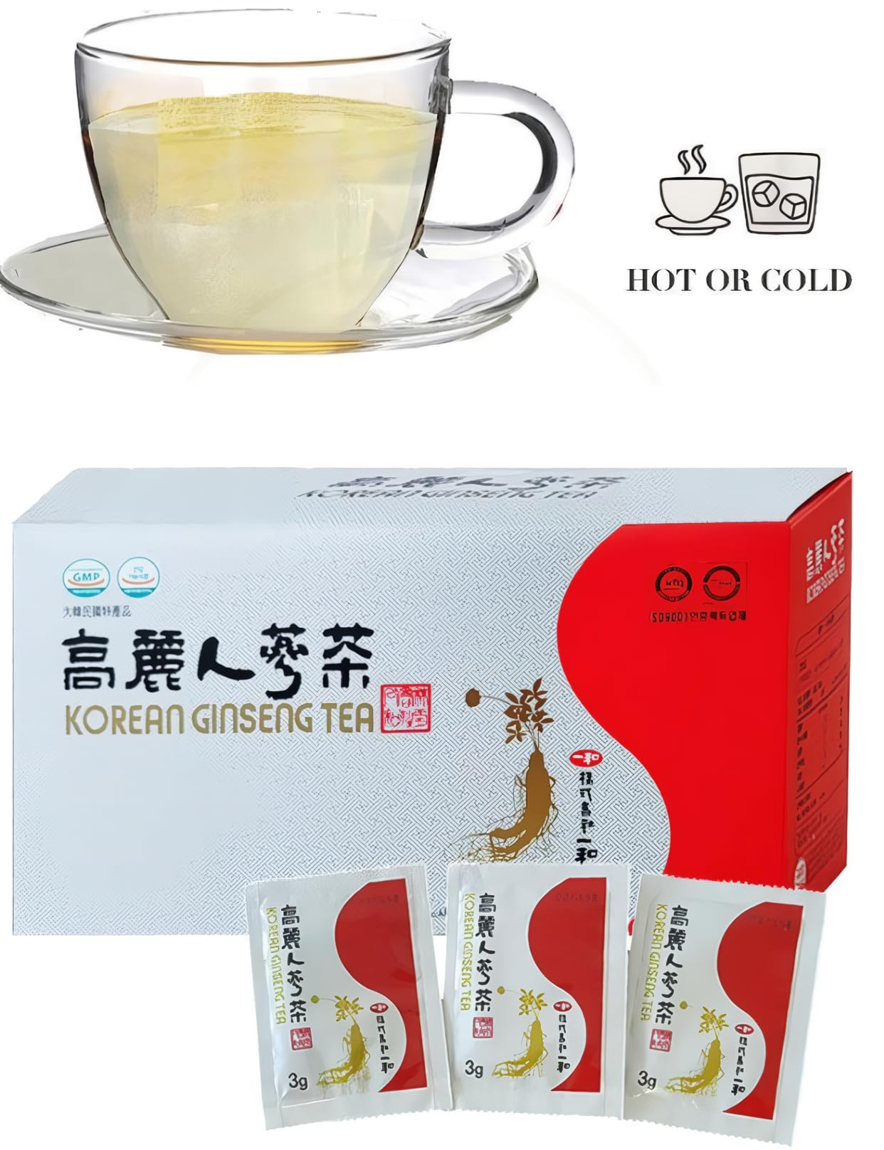 Amazon.co.jp: お試し高麗人参 一和高麗人参茶 6年根 3g×50包 小分け 