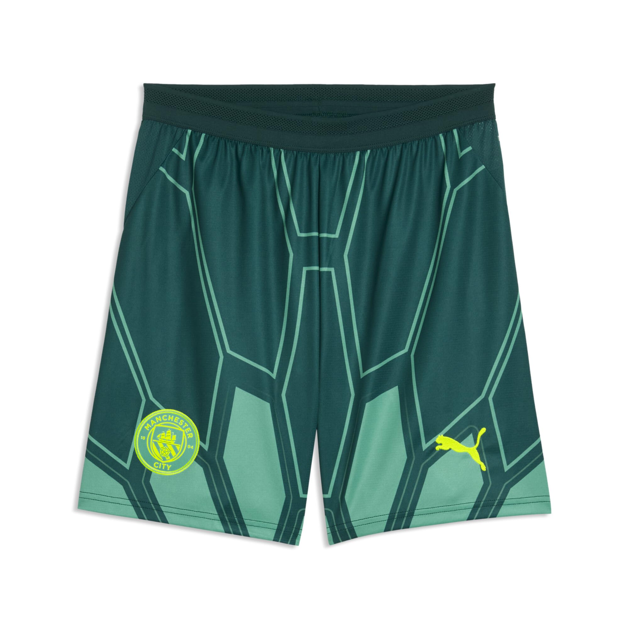 PUMA Mens Manchester City 26/27 Goalkeeper Shorts - Green S