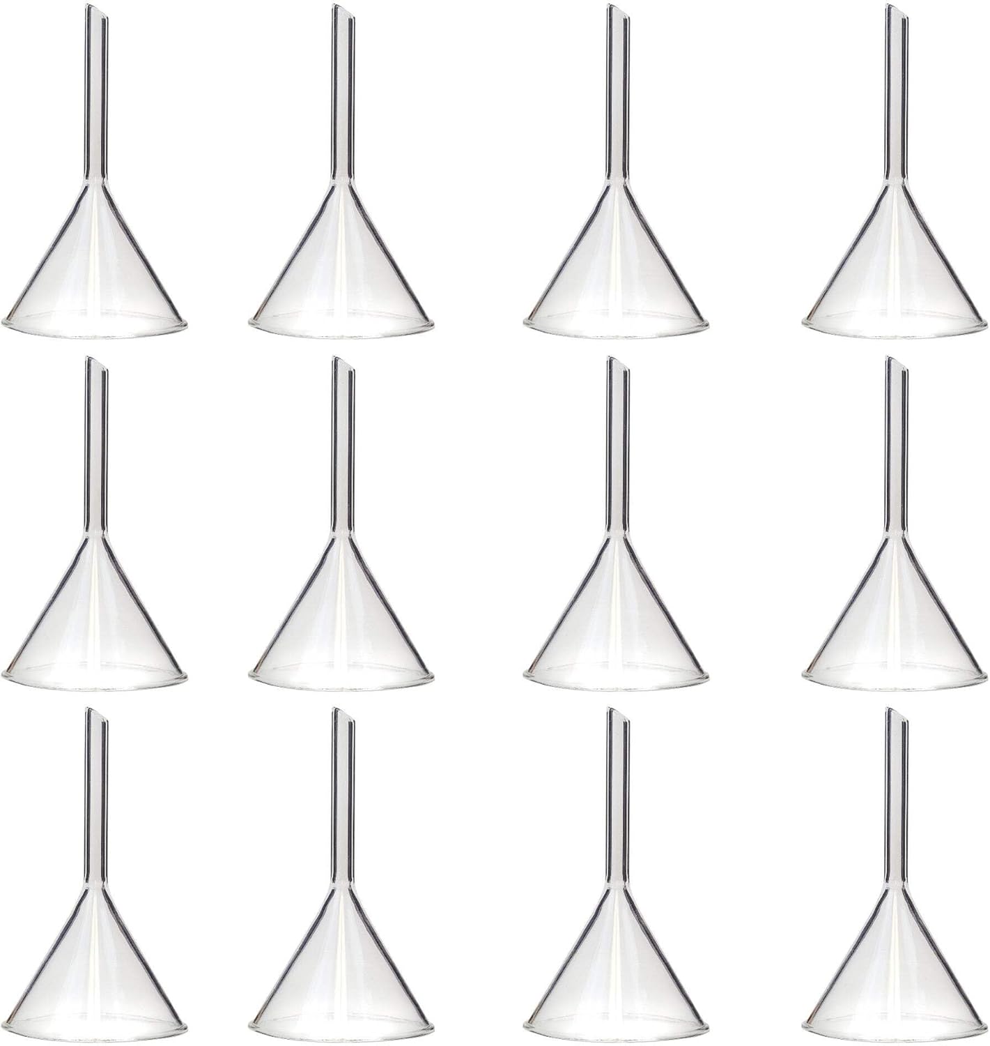 FUNNEL-SS-50-12 Short Stem Funnel, 50mm Diameter Funnel Opening, Pack of 12
