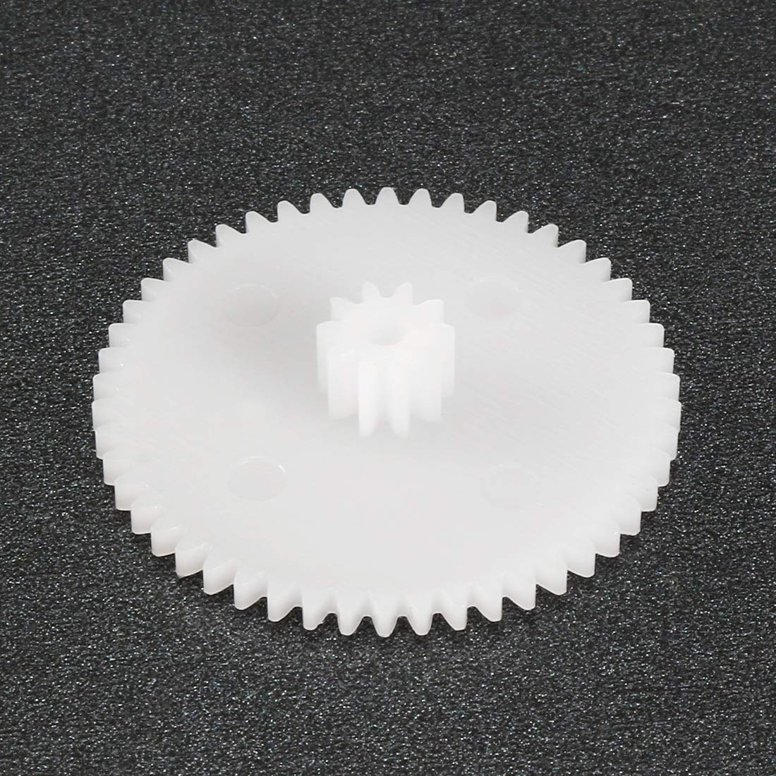 sourcingmap Lot de 50 engrenages en plastique 50 dents Modèle 50102A Engrenages de réduction en plastique pour moteur robot de voiture télécommandée