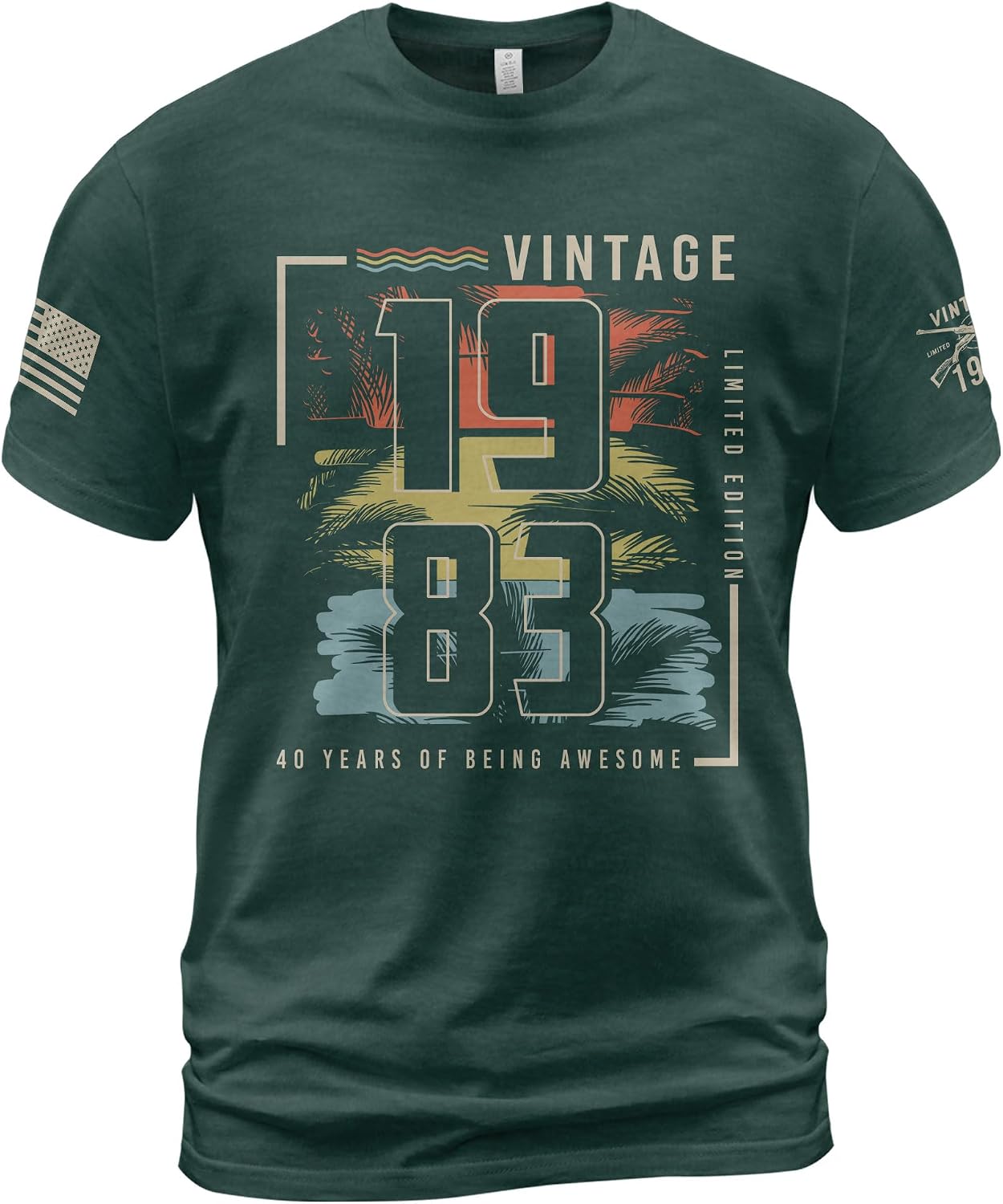 Vintage 1983 T Shirts for Men, 40 Year Old Gifts for Men Shirt, 40th Birthday Shirts 7