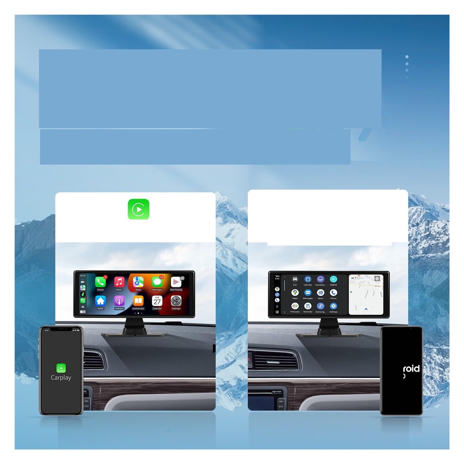 Amazon.co.jp: 10.26インチ ダッシュカム フロントカメラ付き