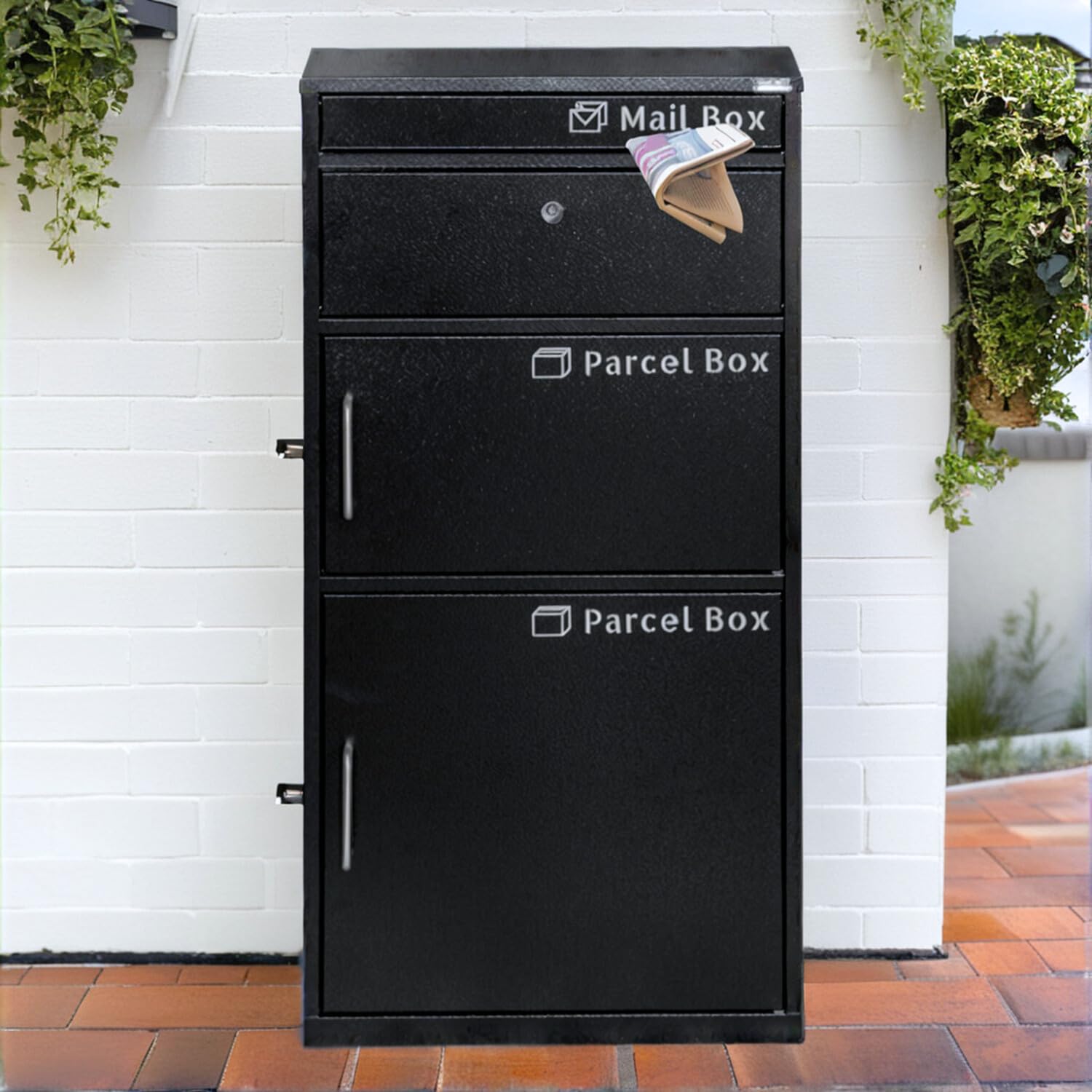 Big Parcel 2 - Paketbriefkasten - Briefkasten - Mit lockerem Brieffach - Paketbox für extra große Pakete