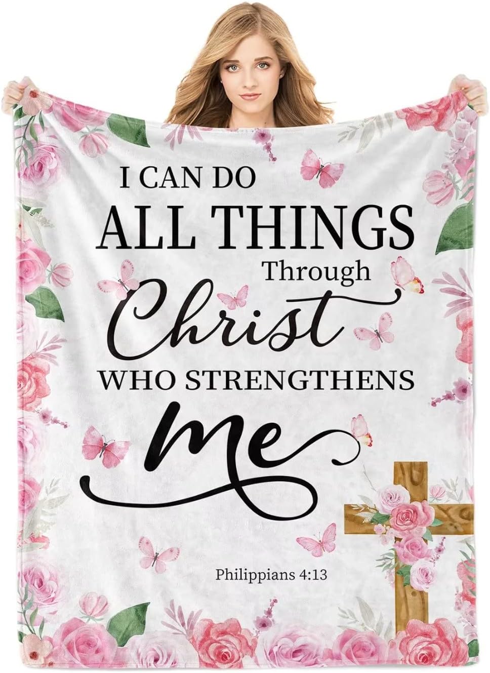 Christian Gifts for Women, Super Soft Bible Verse Blanket with
