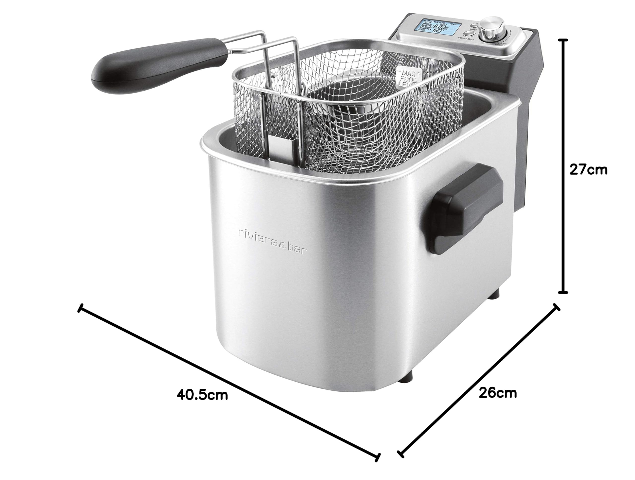 Riviera-et-Bar QFE580 Friteuse inox Digitale