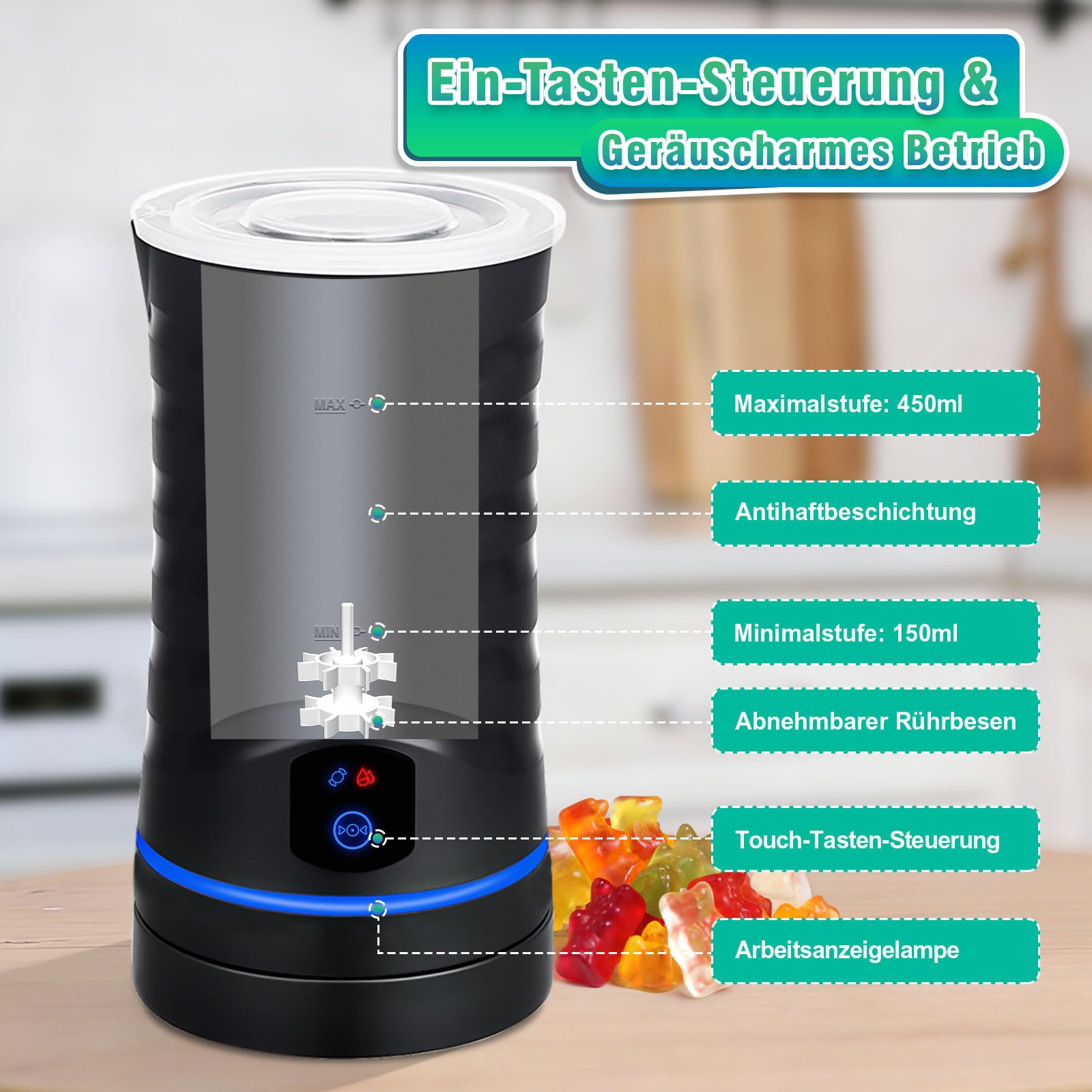 Gummy Candy Maker Mixer Infused Herb Edible Gummy Machine Gummy Making Kit DIY Gummy Maker