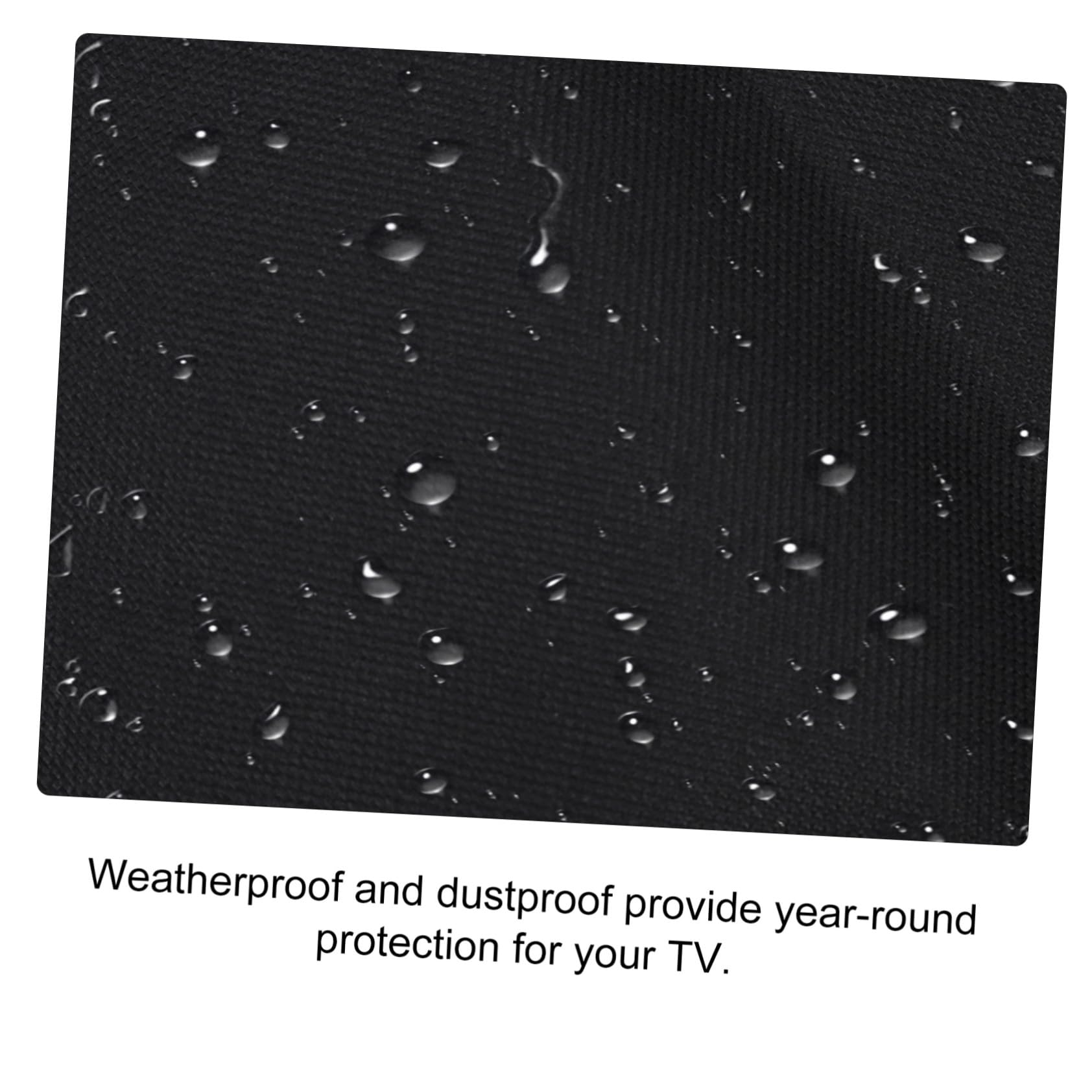 Copertura per Televisore da Esterno Oxford Nero, Custodia Anti-polvere Resistente per Tv da 30-32 Pollici, per Uso Outdoor