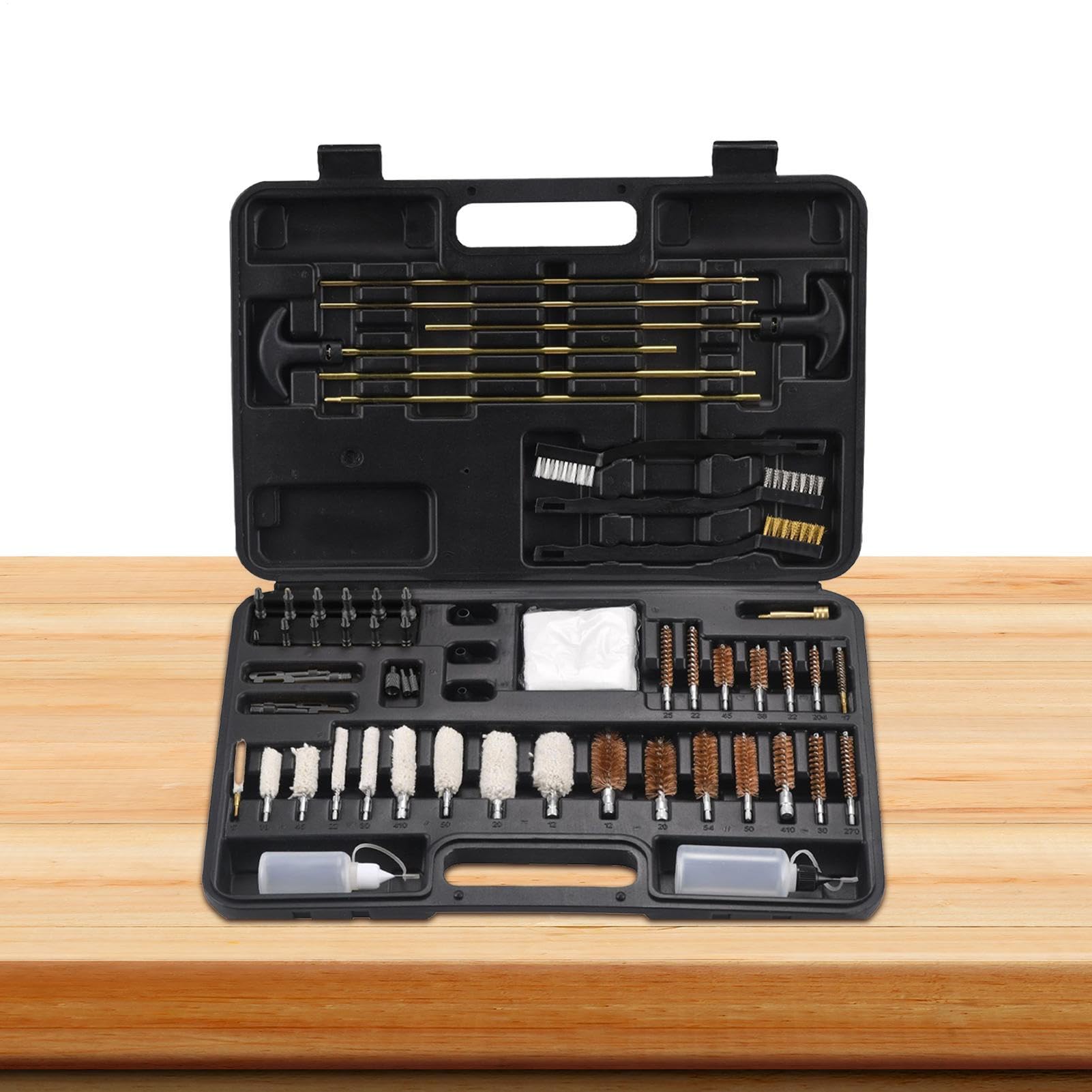 Kit de Nettoyage d'Outils - 1200g Brosse Multi-usage Portable Nettoyeur d'Atelier Durable, Kit Réutilisable, Boîte de Rangement Compacte | Parfait pour le Coffret de Set de Brosses Simple et Résistant
