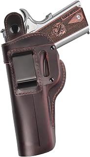 Thumb Break OWB 1911 Holster -Top Grain Leather Holster Fits Most 1911 Style for Colt 1911 fits Kimber 1911 for Springfield 1911 More -Fit 4" and 5" Barrels/Right Hand - TIGOTAC