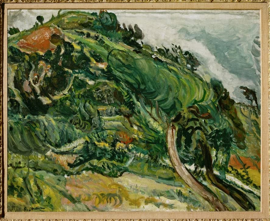 Poster paysage arbres Chaim Soutine pour habiller un mur vide de salon