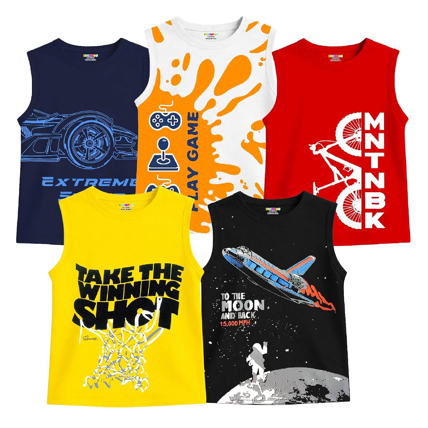 Kuchipoo Boys Sleeveless Regular Fit Cotton T-Shirt - Review, Price and Buying Guide