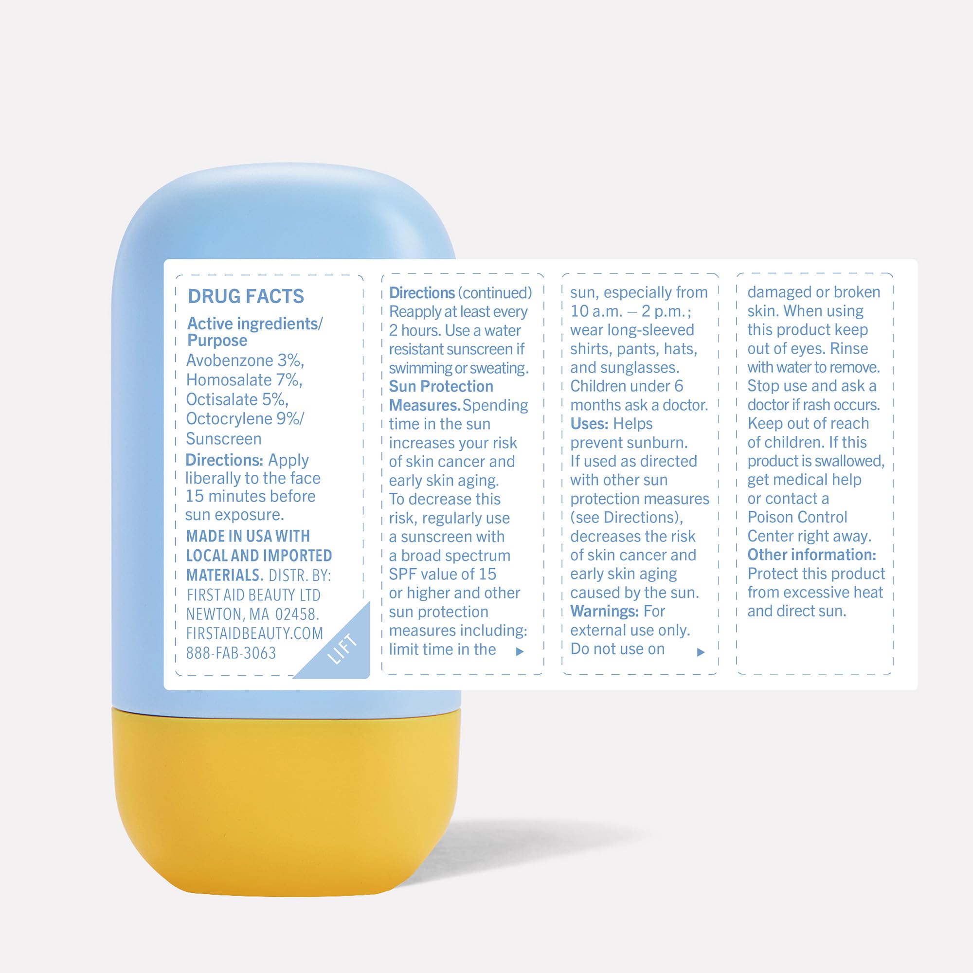 First Aid Beauty Sunscreen Milk SPF 45 -10