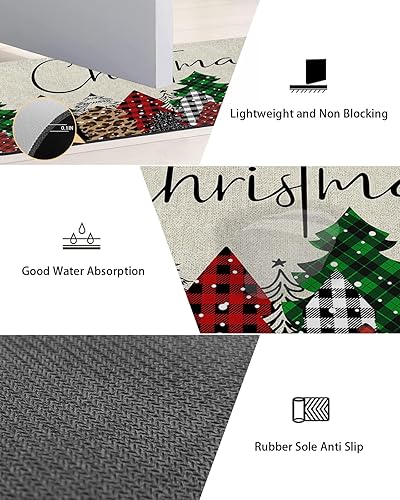 Miniatura 3 de Tapete de baño para árbol de Navidad, antideslizante, de secado rápido y absorbente, de tierra de diatomeas, para fregadero de cocina, lavable,