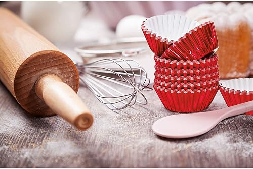Miniatura 5 de Sumind 400 piezas de mini forros de aluminio para cupcakes para hornear, revestimiento metálico para cupcakes para hornear magdalenas y cupcakes