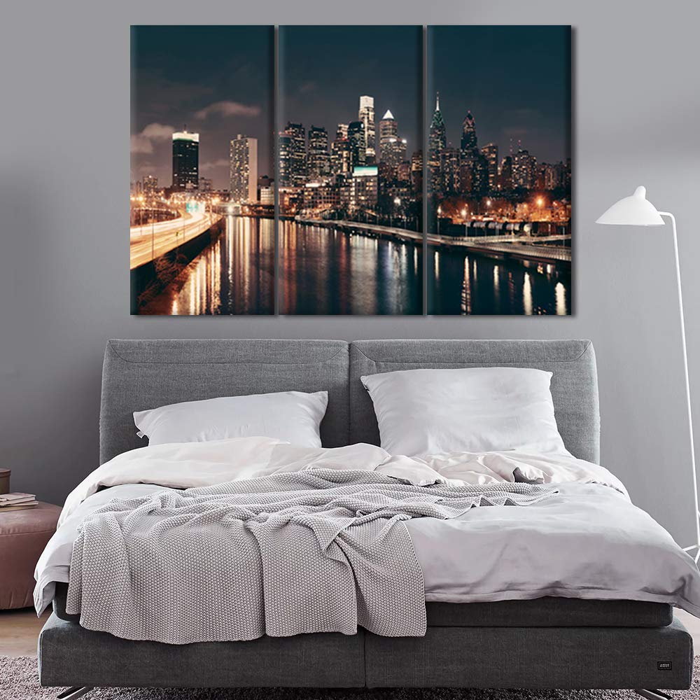 Native American Painting Canvas Wall Art - 5 Piece Set, New Jersey Hockey Theme, 60x32 Inches, Ready To Hang - View #3