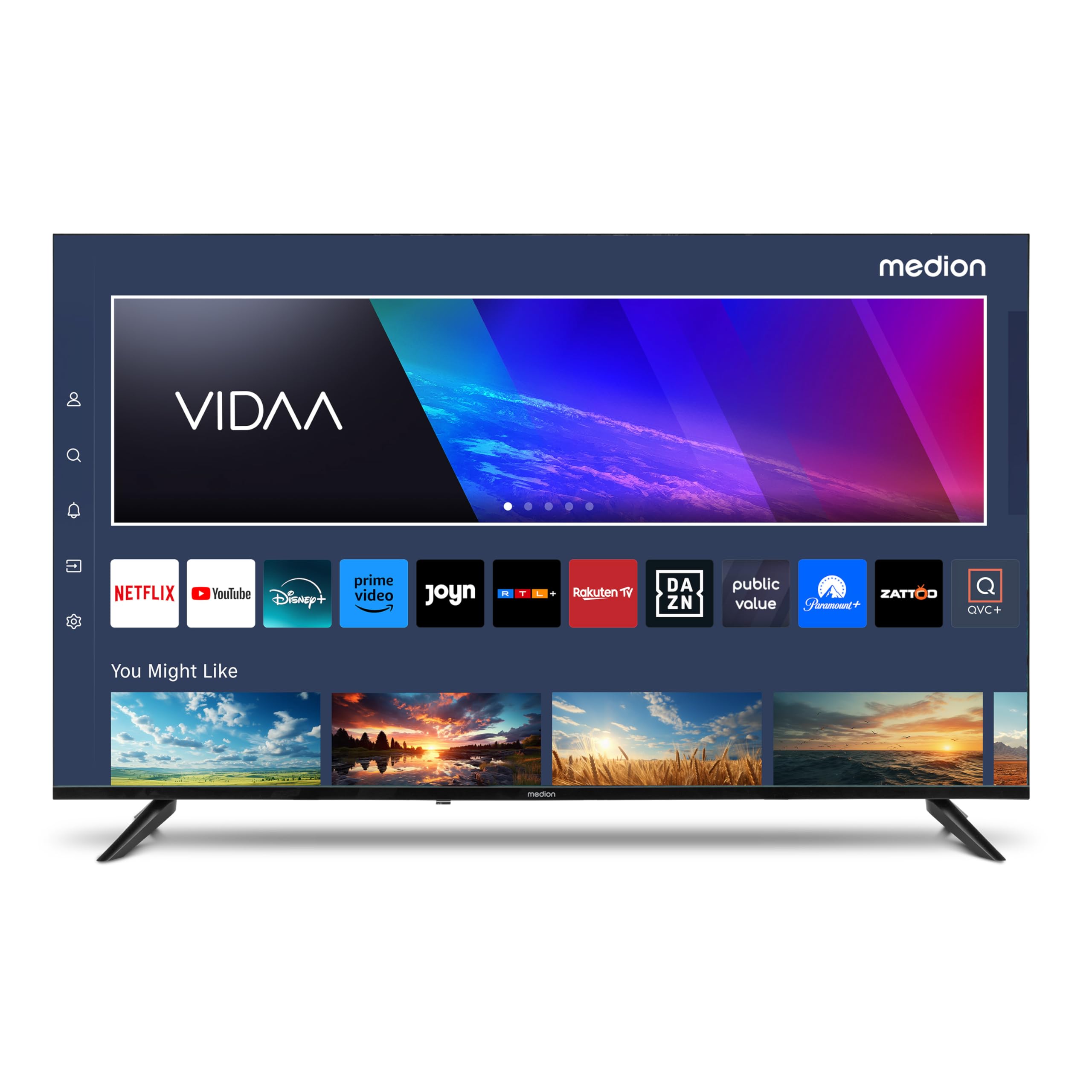 schermo televisivo smart 4k 43 pollici con connessioni multiple