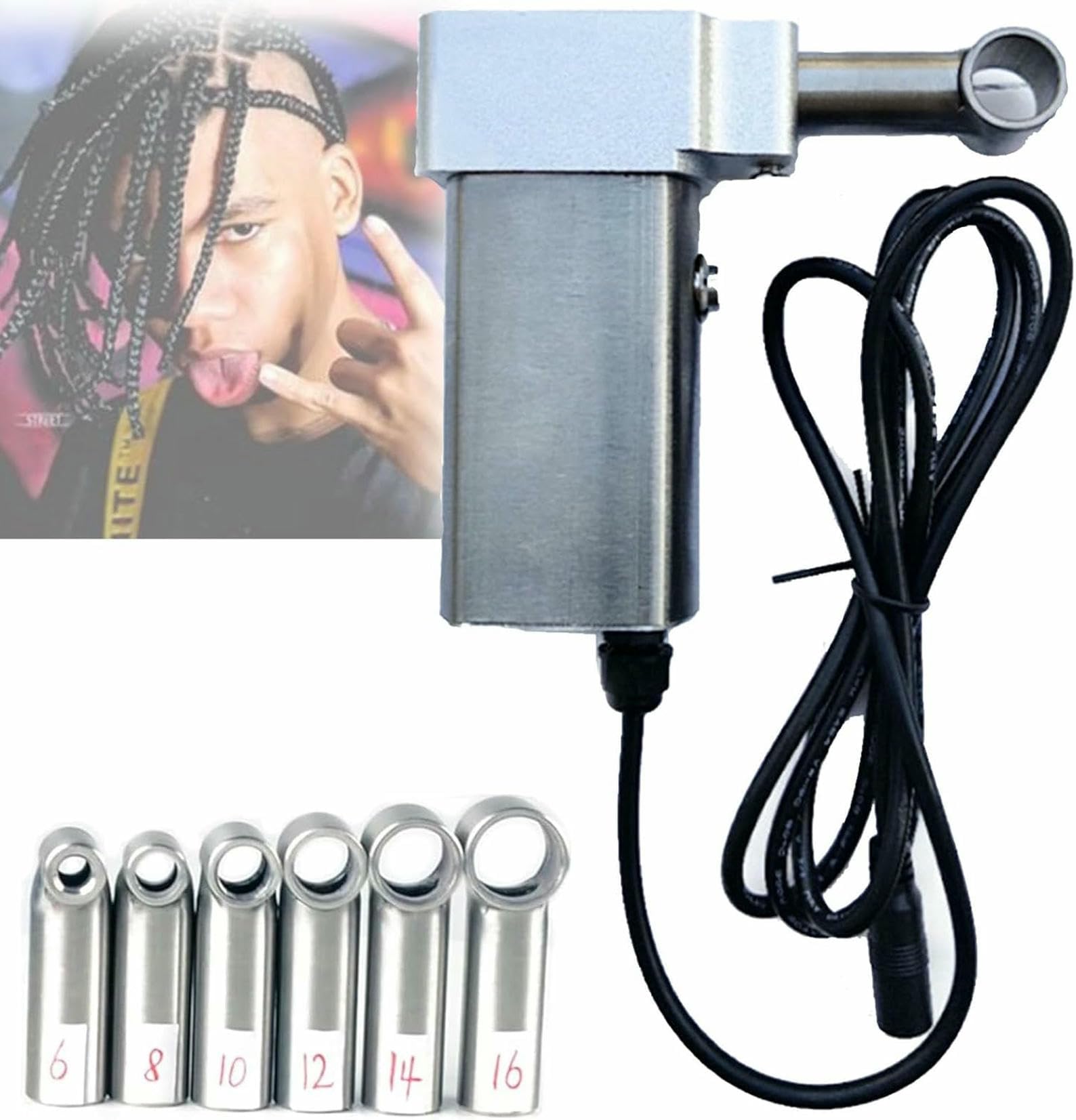 Outil d'extension de cheveux électrique pour styliser facilement vos dreadlocks chez soi