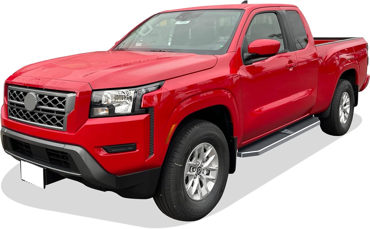 APS 6in 304 Stainless Steel (Polished Flat Style) Running Boards Side Bars Side Steps Compatible with Nissan Frontier 2005-2026 King Cab & Suzuki Equator 2005-2012 Extra Cab