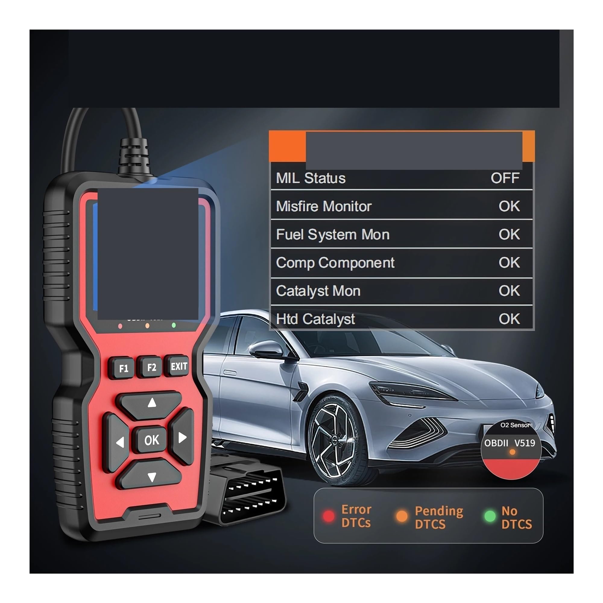 Scanner OBD2 Meccanico Professionale Strumento di Lettura del codice diagnostico OBDII Rilevatore di guasti for Auto for Spia di Controllo del Motore