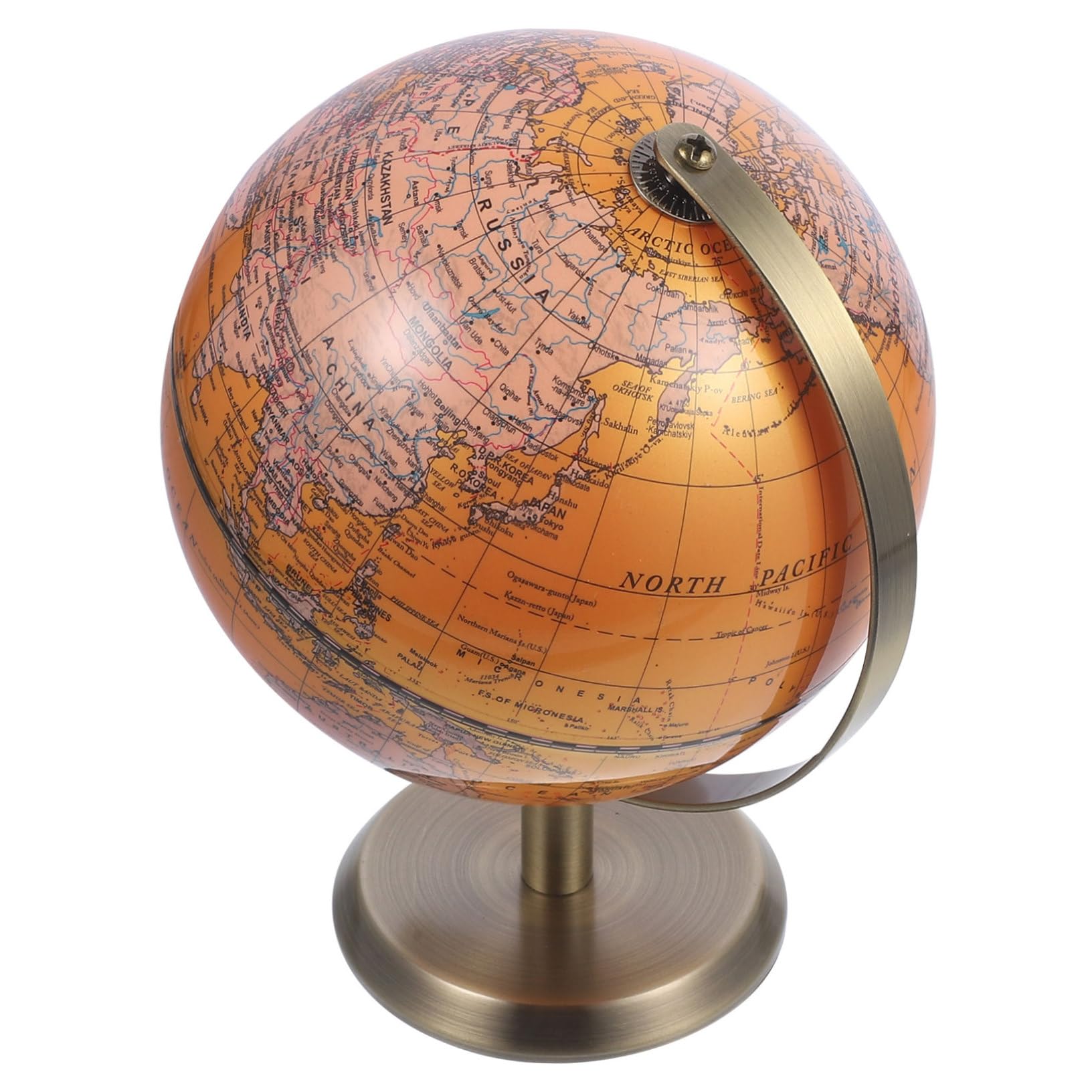 Globo Terráqueo Giratorio de Escritorio Abs Aleación 1 Pieza